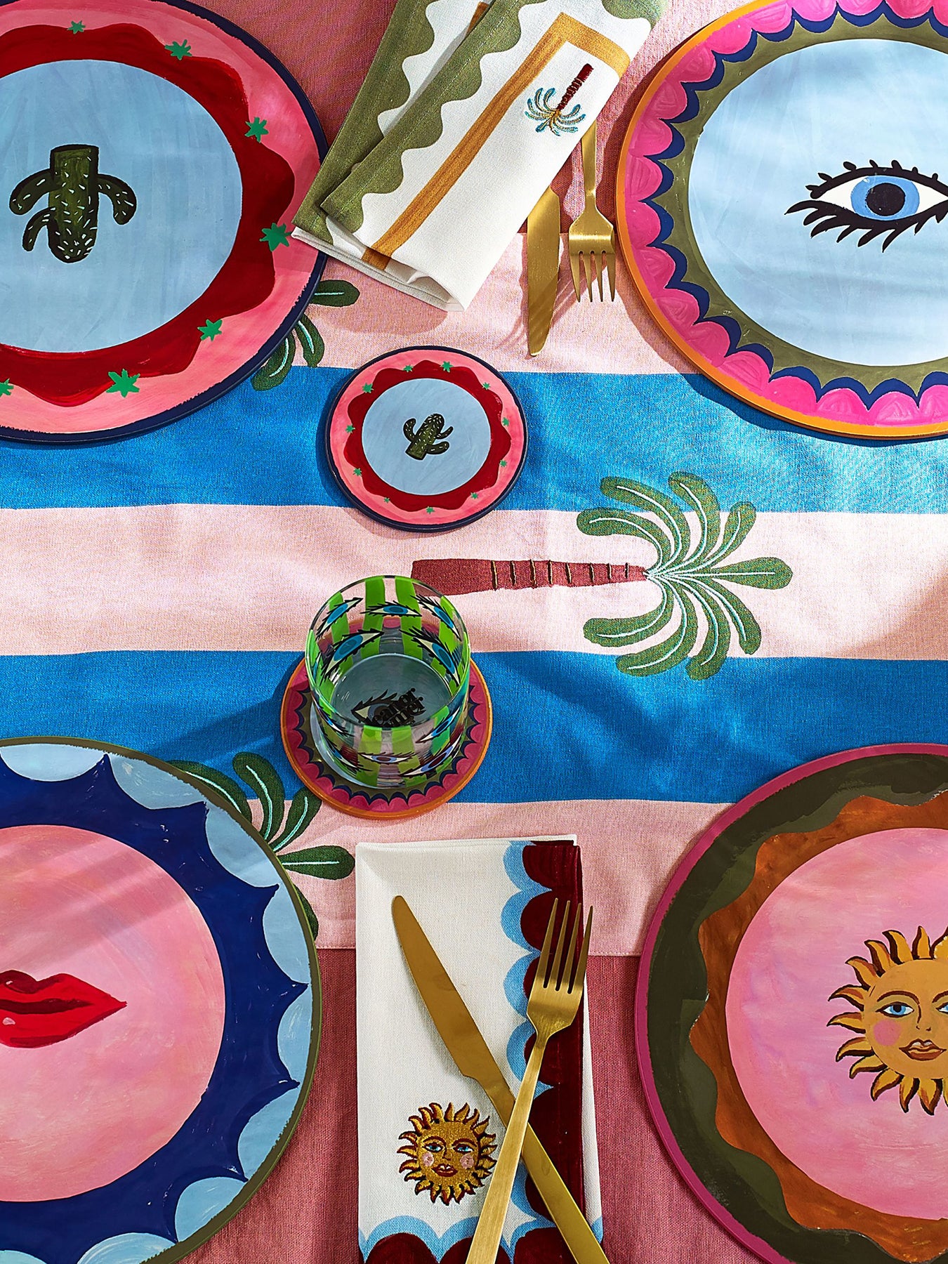 Electric Coast Set of 4 Iron Cork Backed Placemats