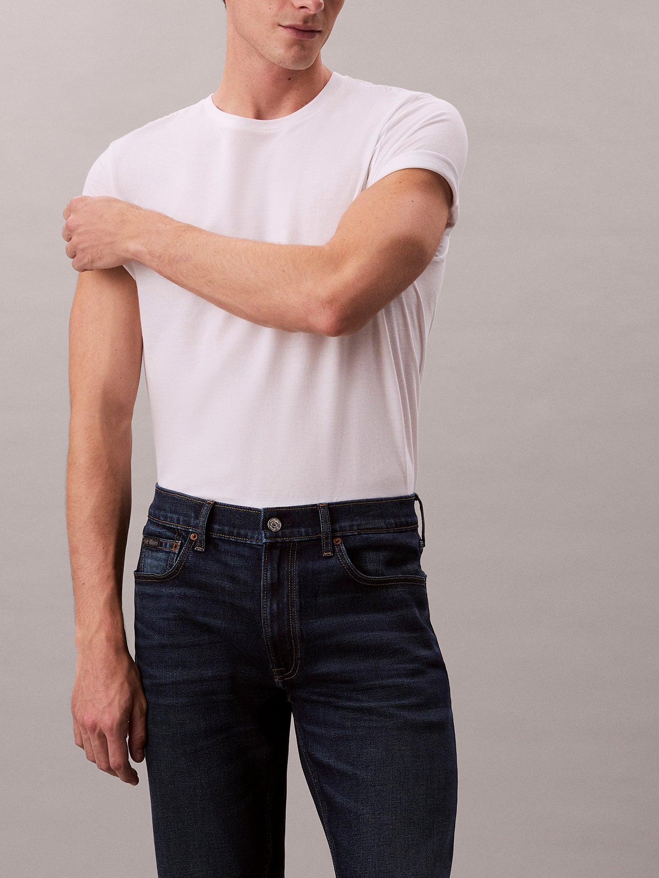 Slim Straight Jeans Blue