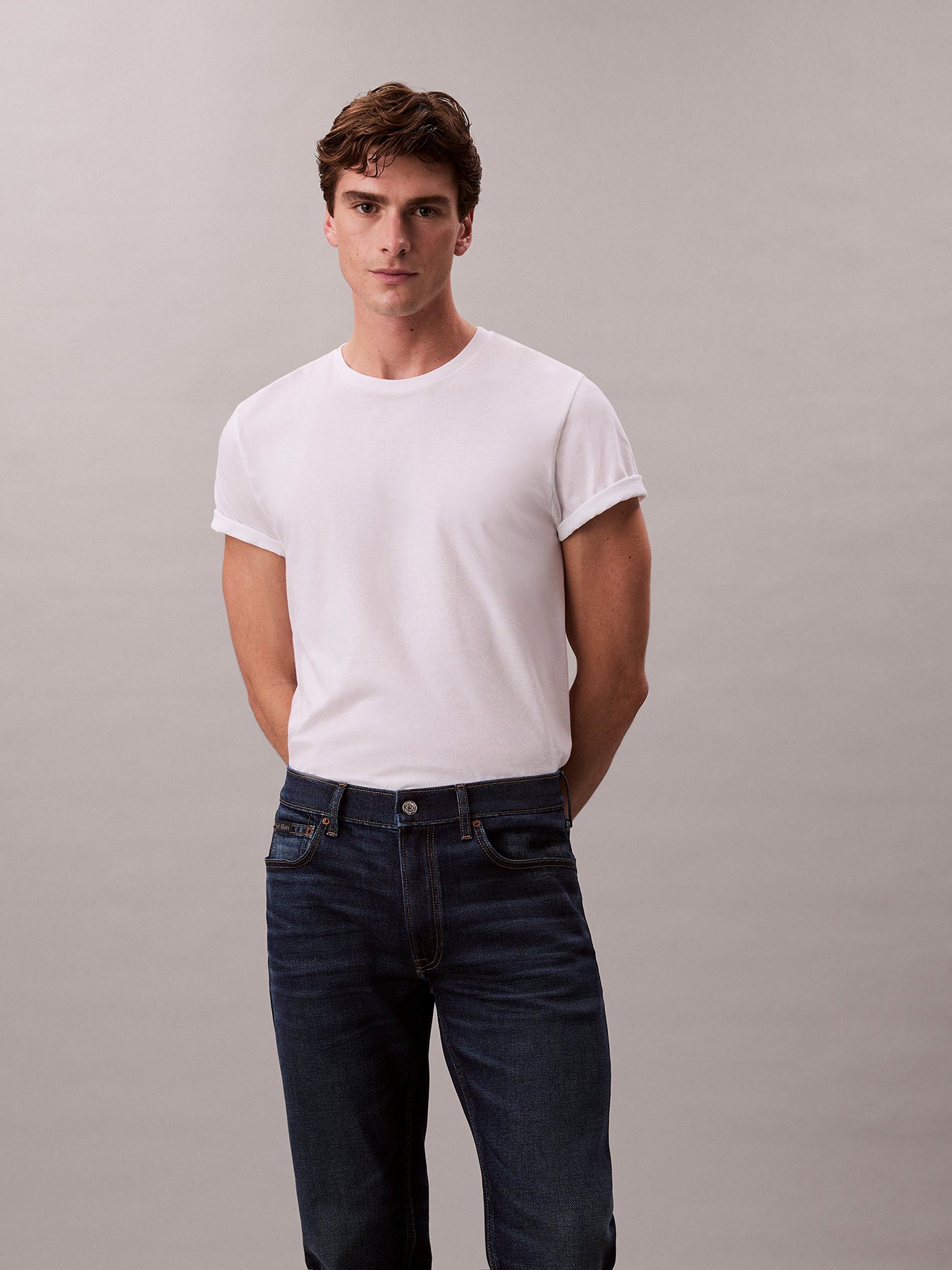 Slim Straight Jeans Blue