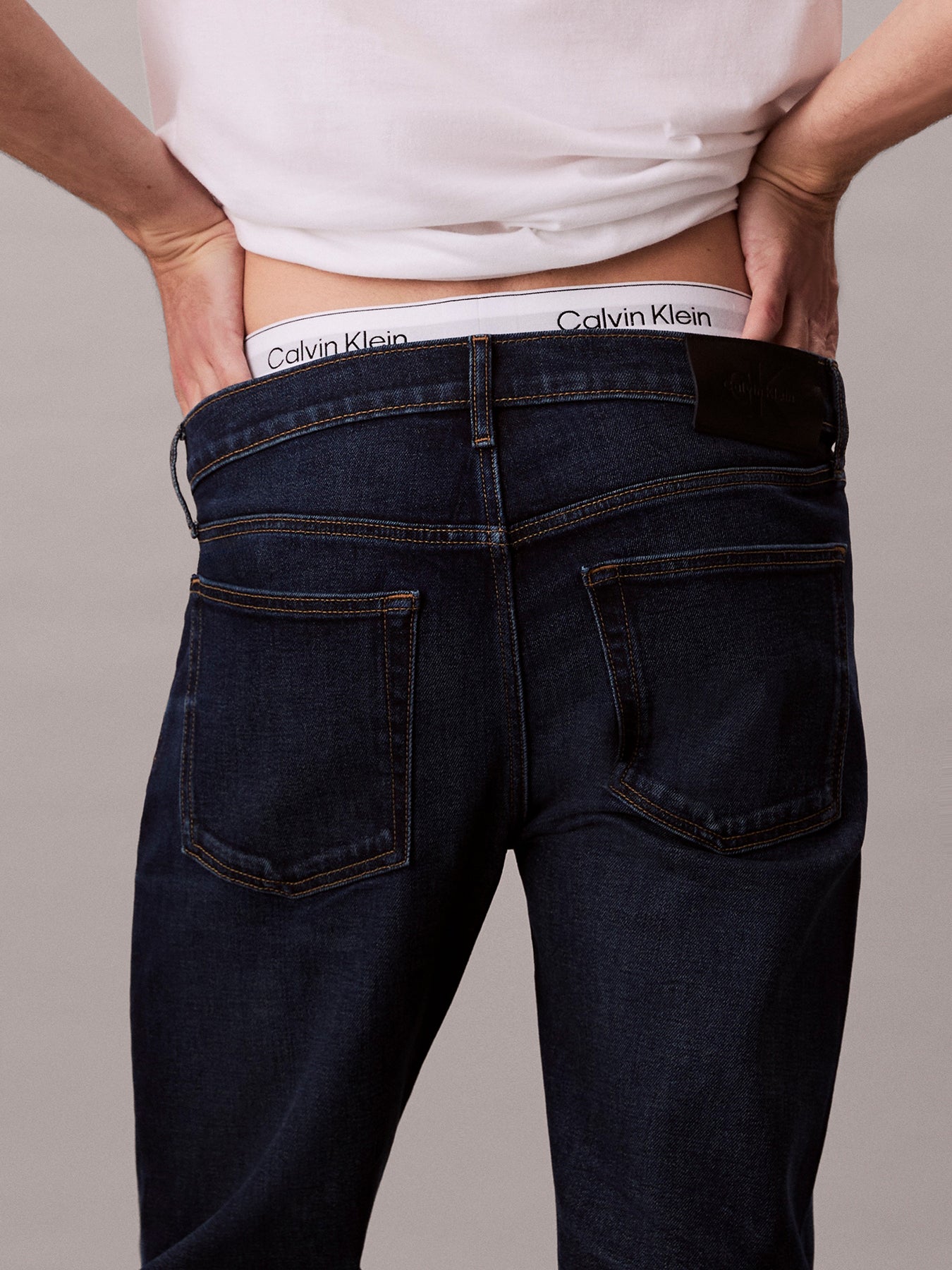 Slim Straight Jeans Blue