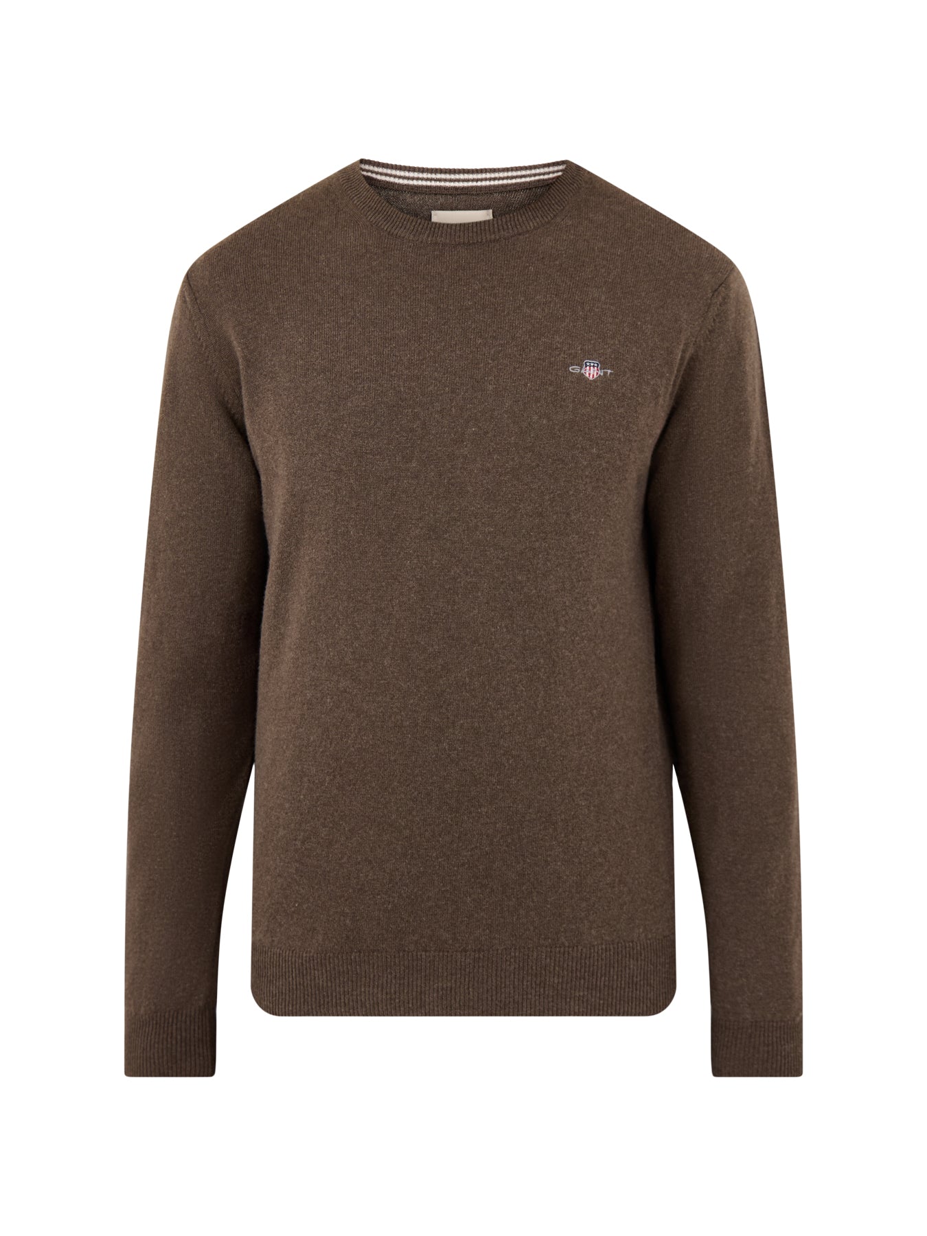 Superfine Lambswool Crew-Neck Jumper Seawood Melange