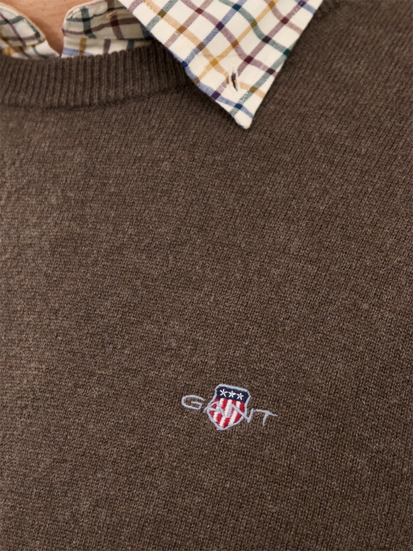 Superfine Lambswool Crew-Neck Jumper Seawood Melange