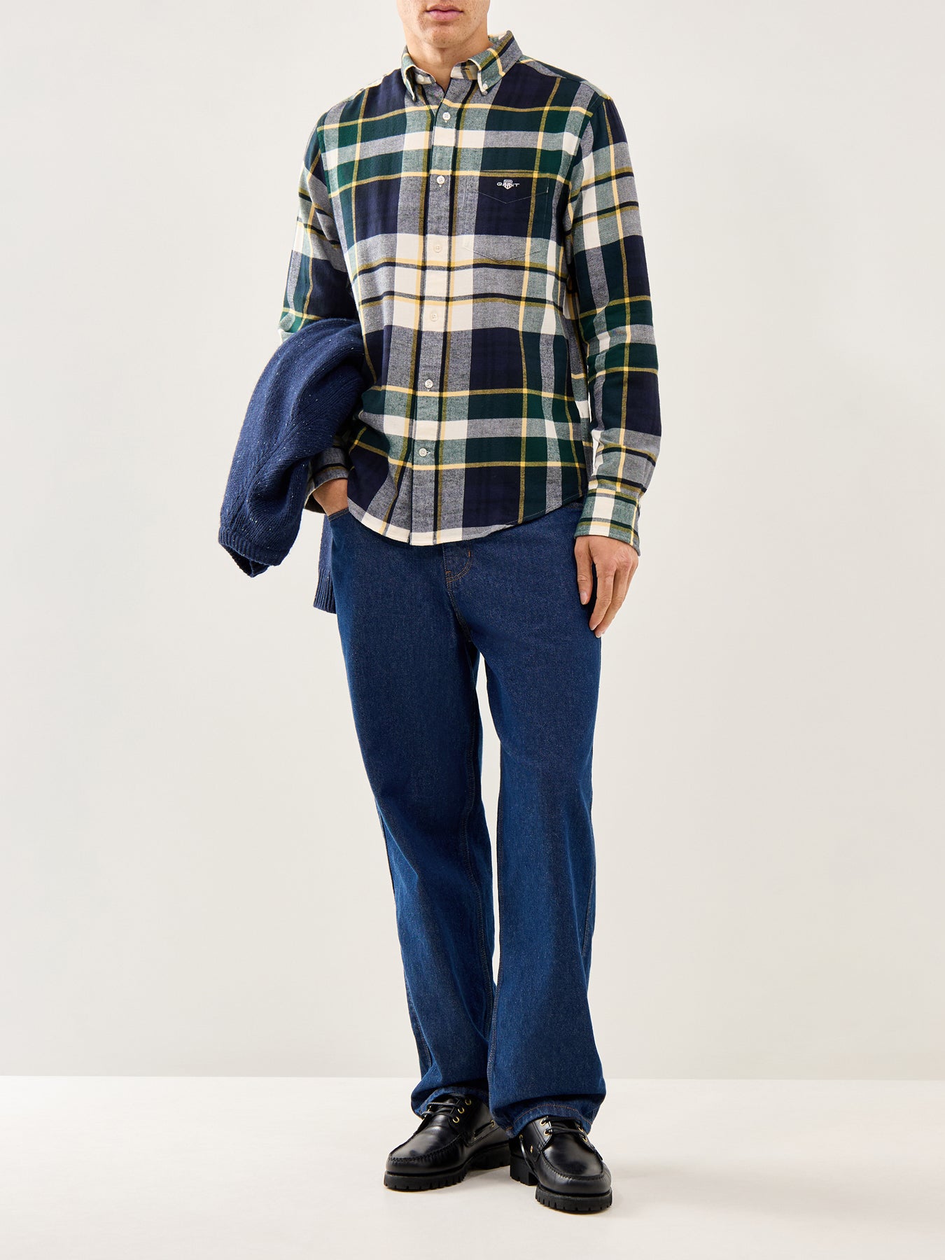 Flannel Check Shirt Tartan Green
