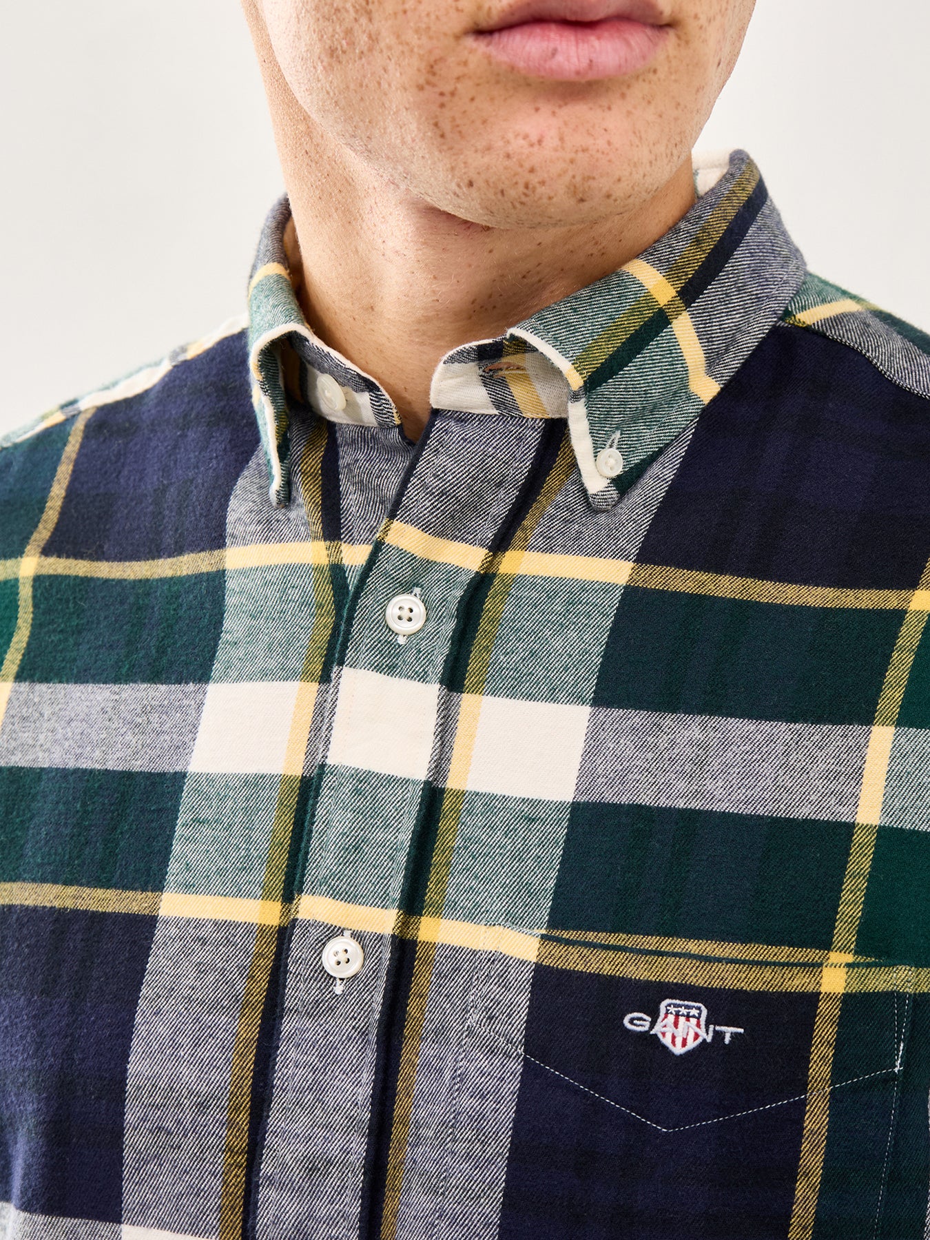 Flannel Check Shirt Tartan Green