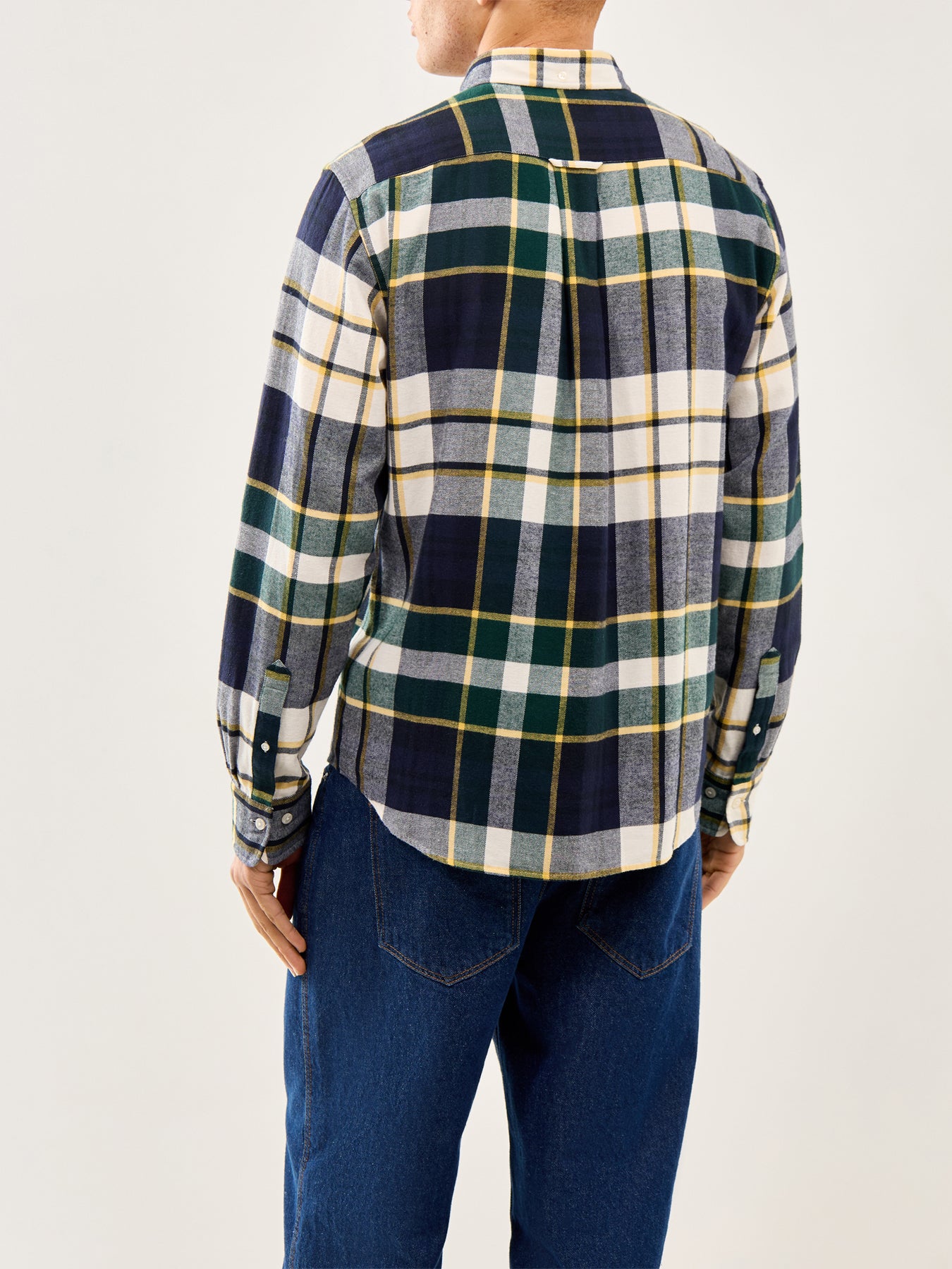 Flannel Check Shirt Tartan Green