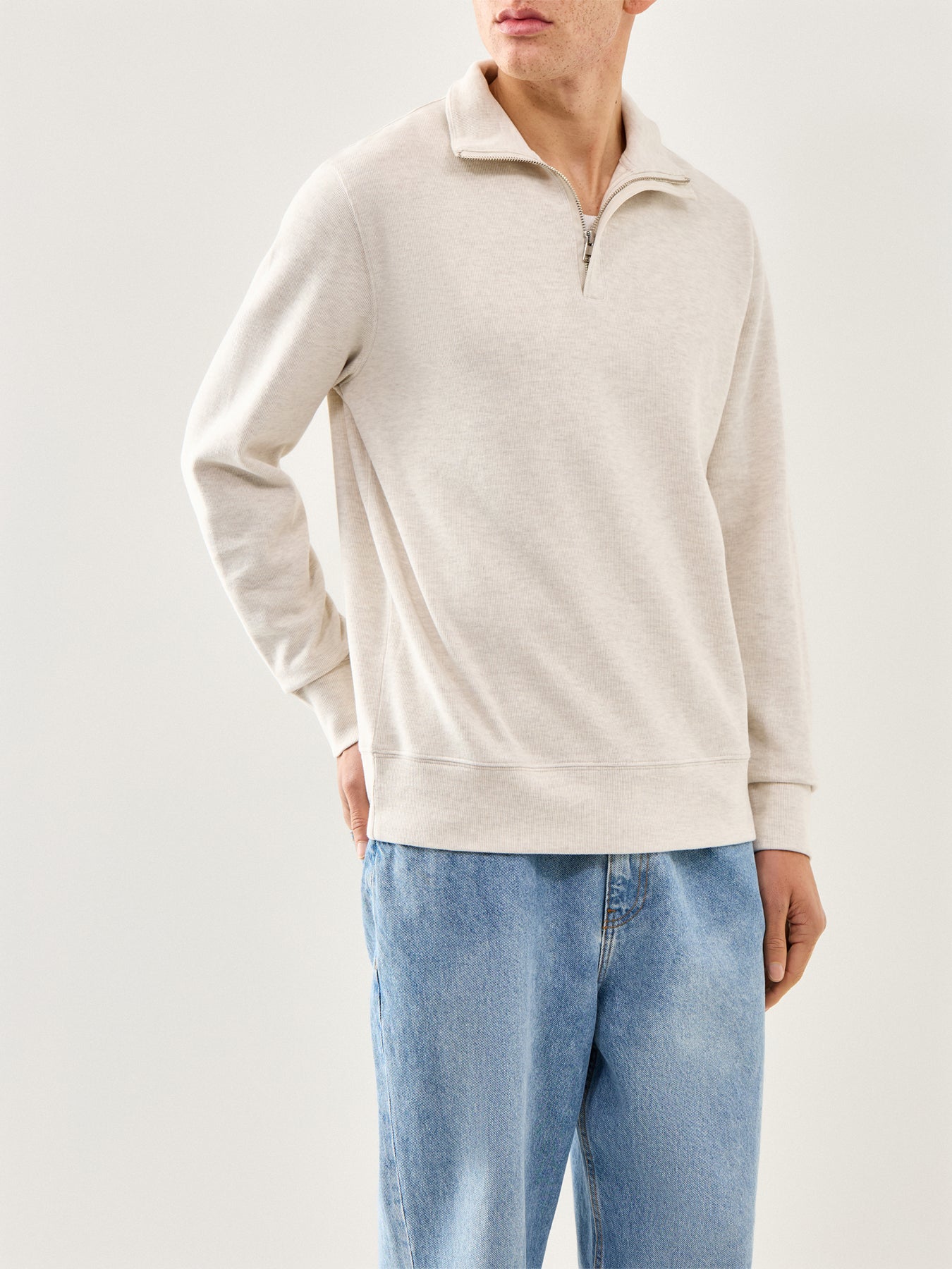 Light Sacker Half Zip Cream