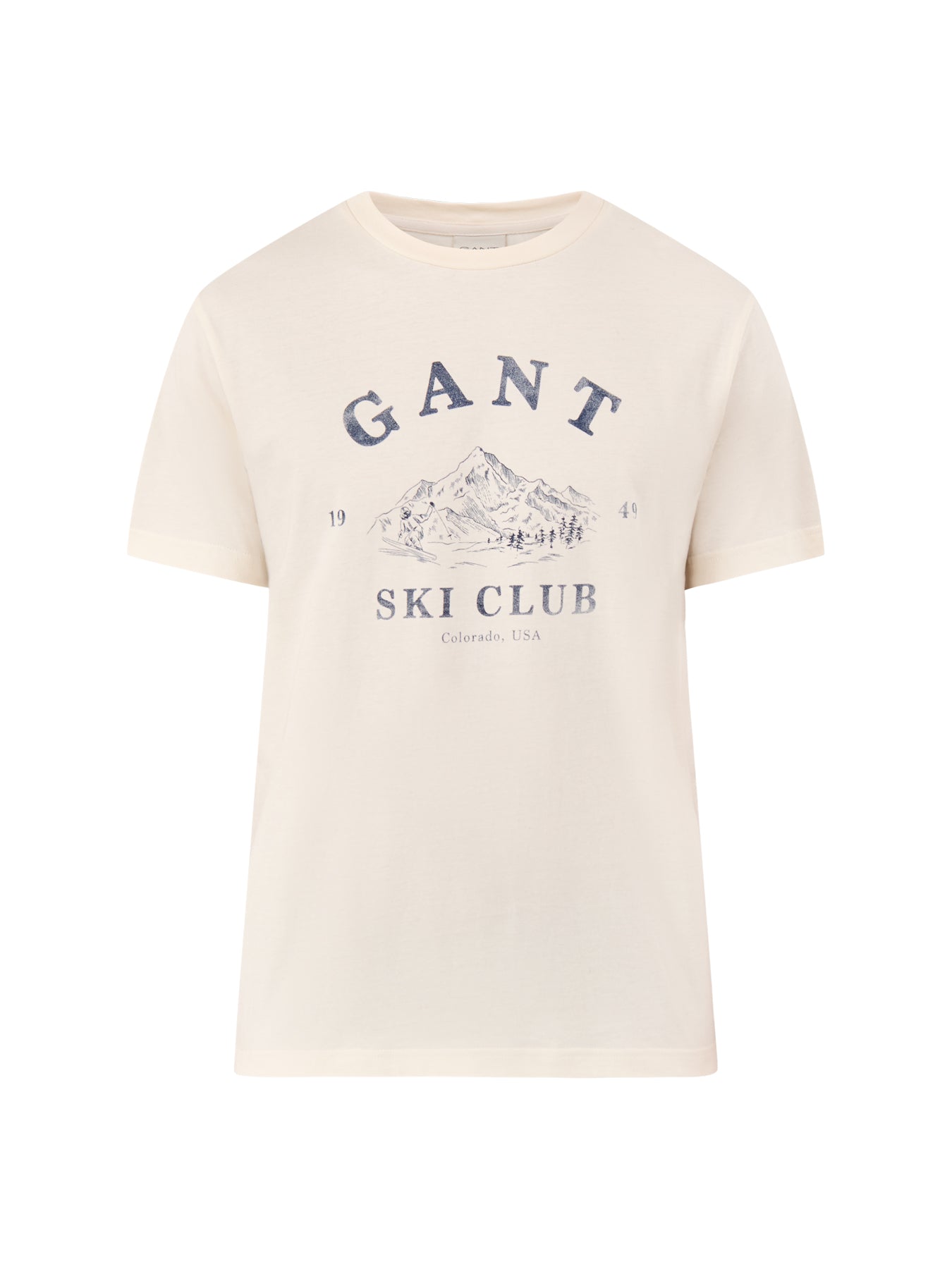 Graphic Ski T-Shirt Cream