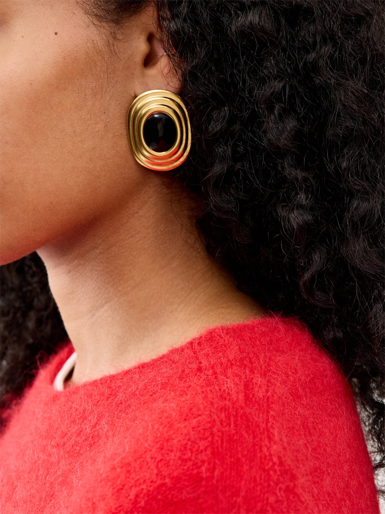 Coco Earrings Black Gold