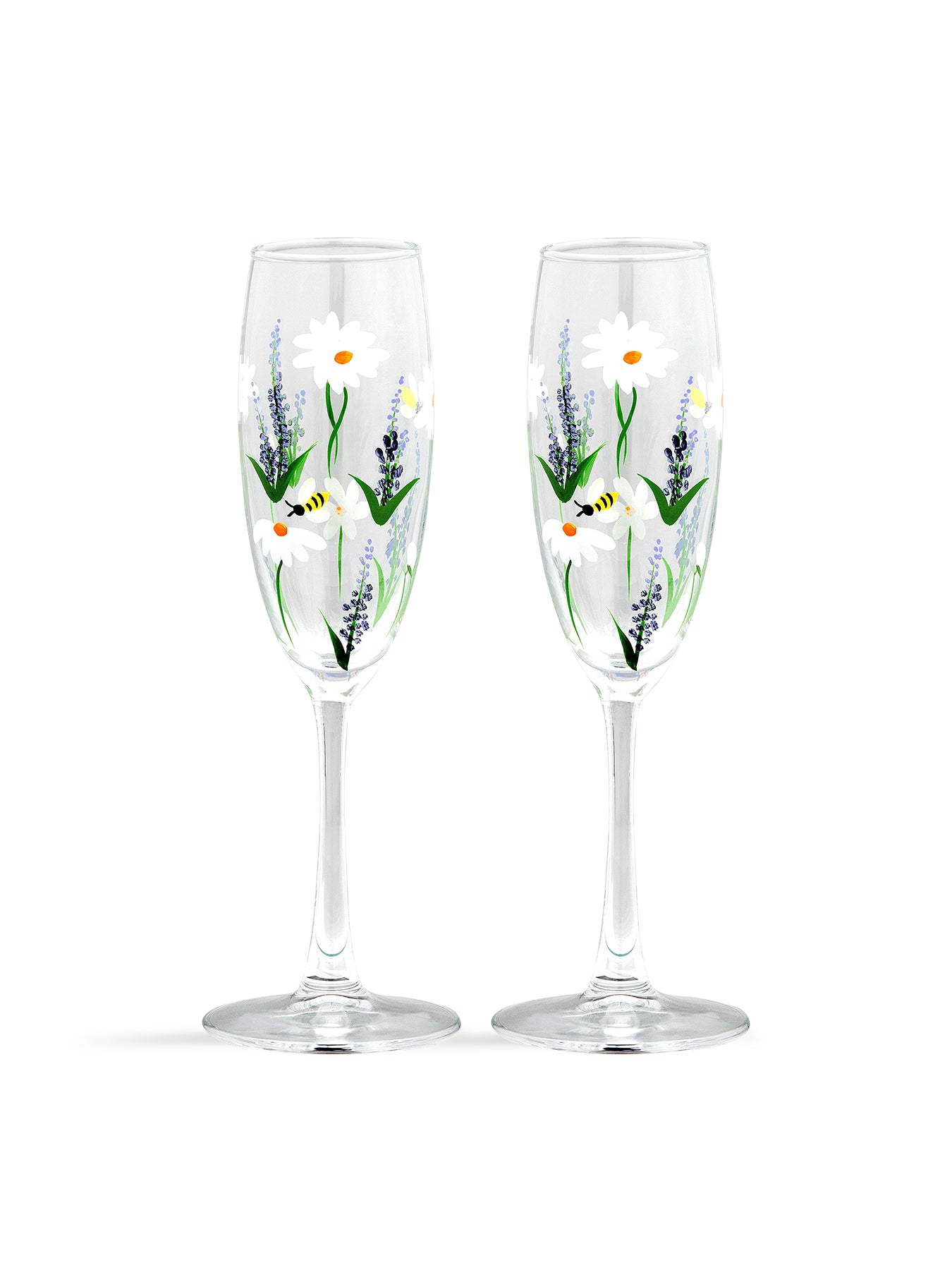 Springtime Toast Champagne Flute Set of 2