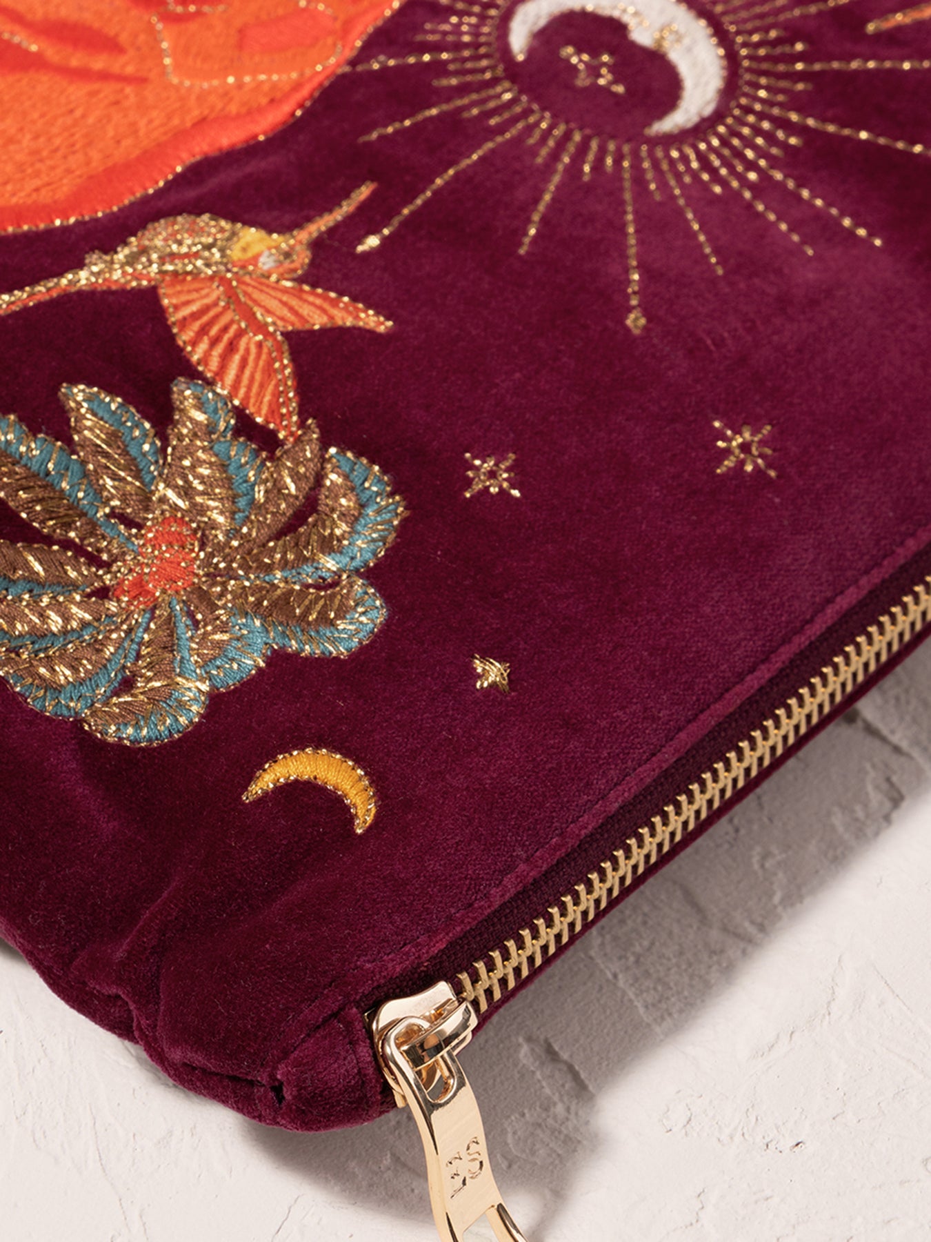 Enchanted Elephant Ruby Velvet Everyday Pouch