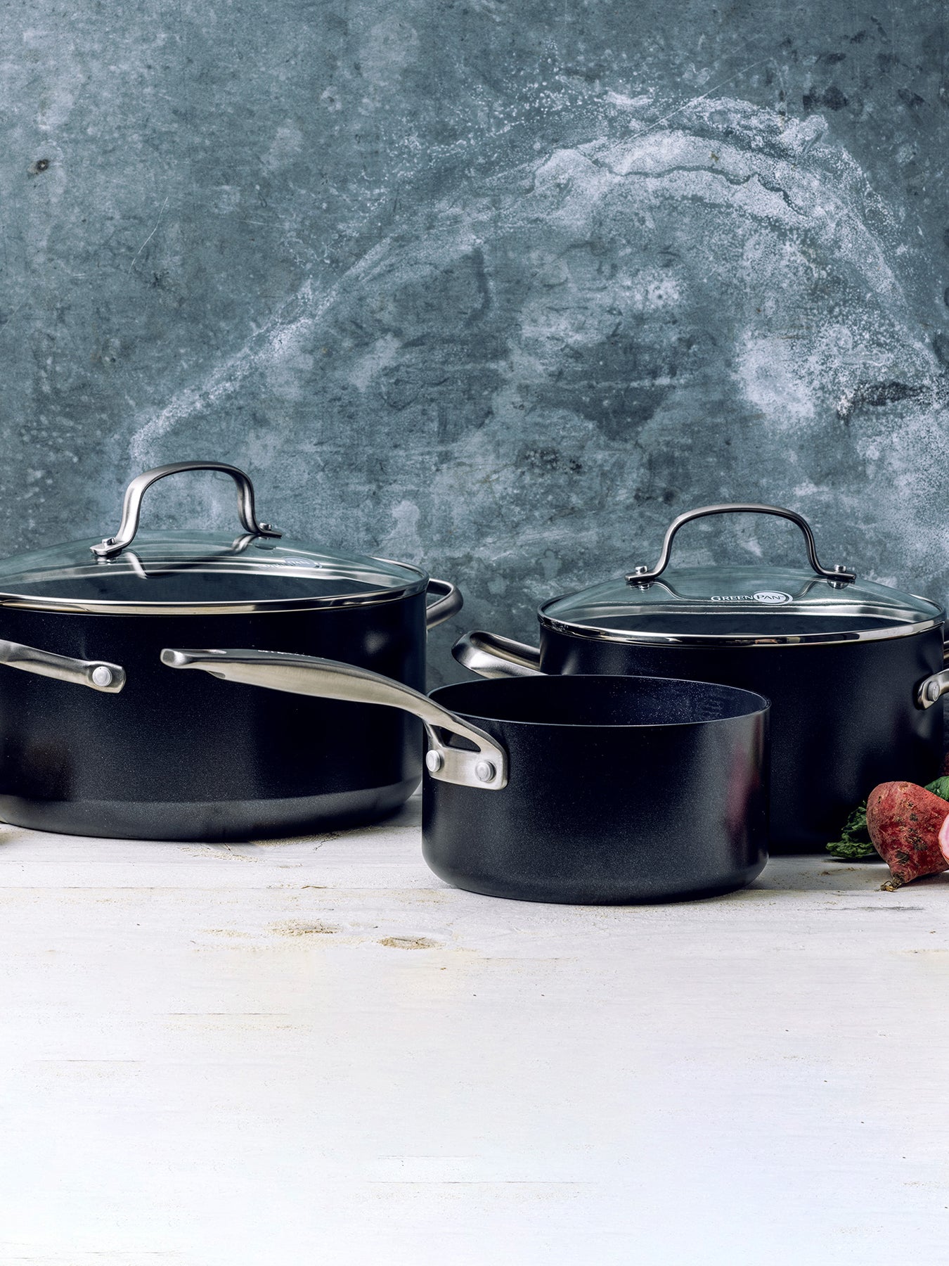 Copenhagen 3 piece Saucepan Set 16.5cm 24.5cm