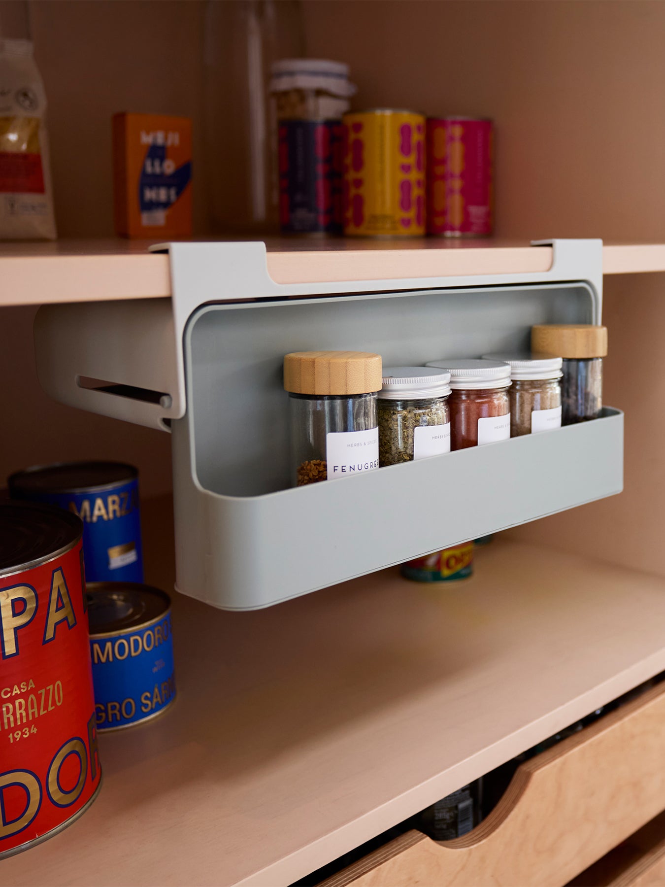 CupboardStore Under Shelf Spice Rack