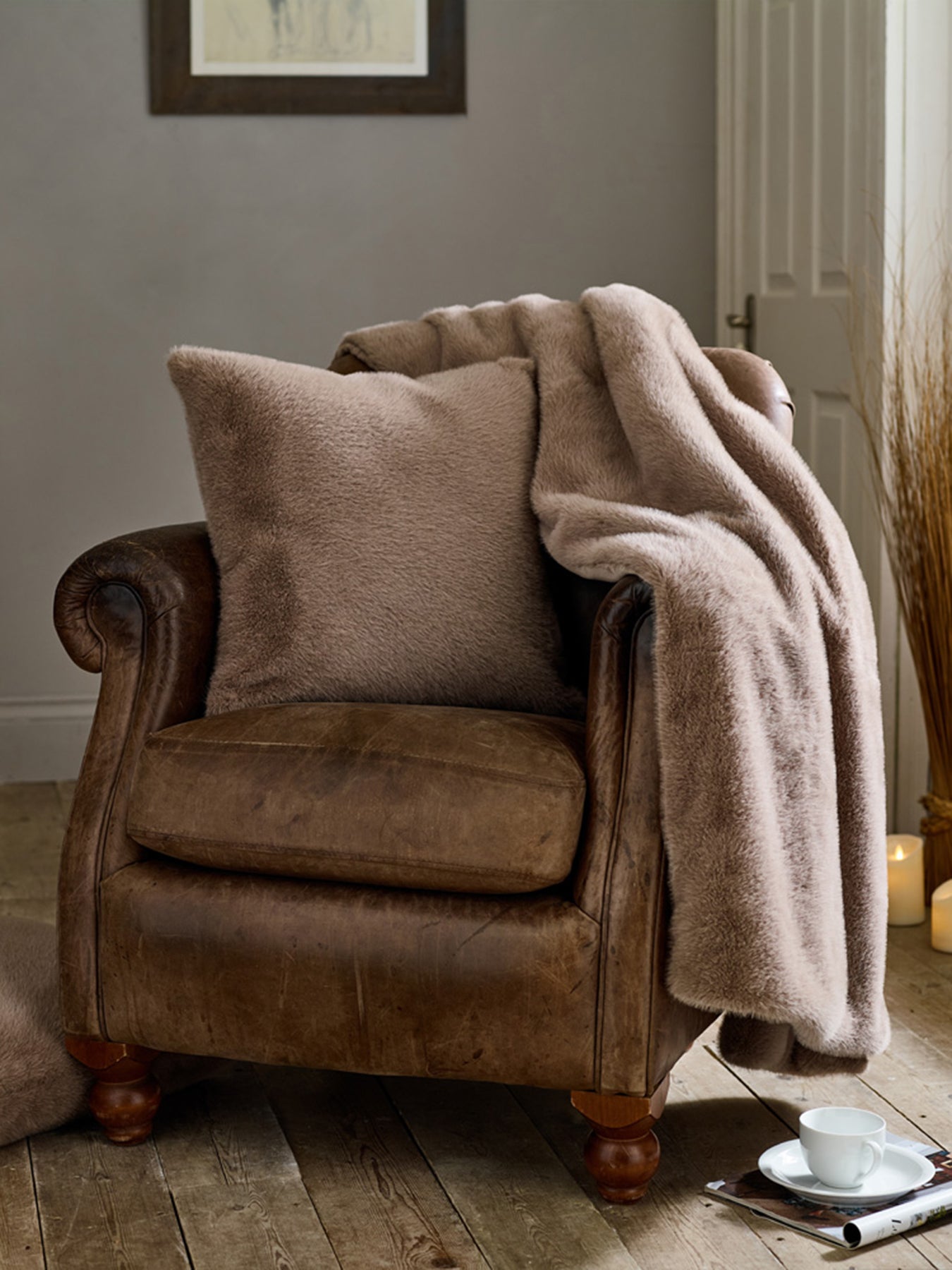 TLC Ashford Throw 130x180cm Fawn