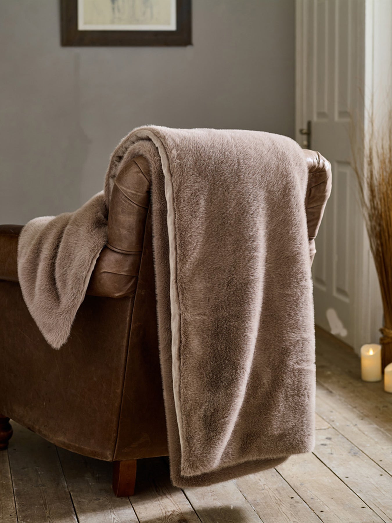 TLC Ashford Throw 130x180cm Fawn