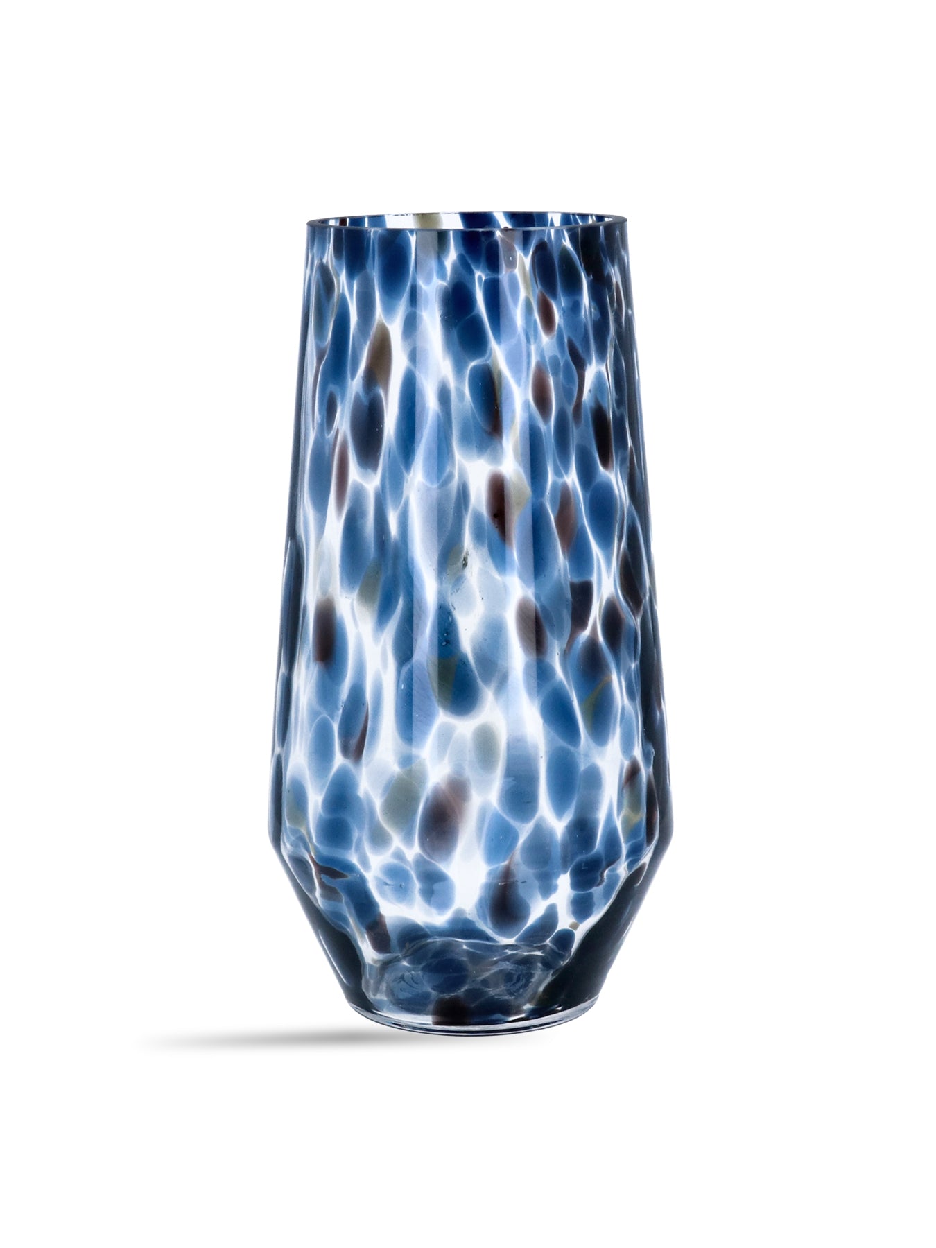 Tortoiseshell Glass Tall Vase