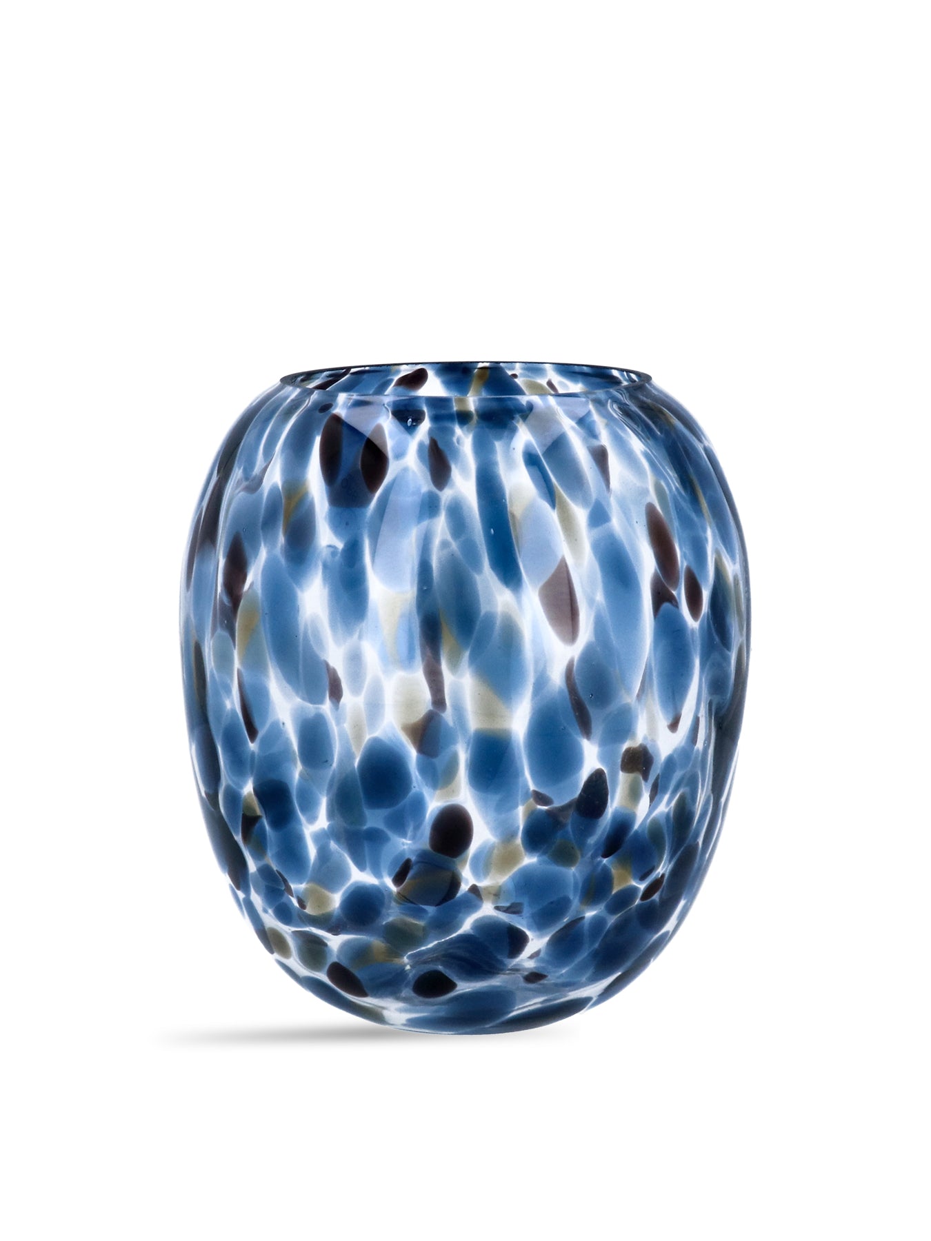 Tortoiseshell Glass Balloon Vase Small