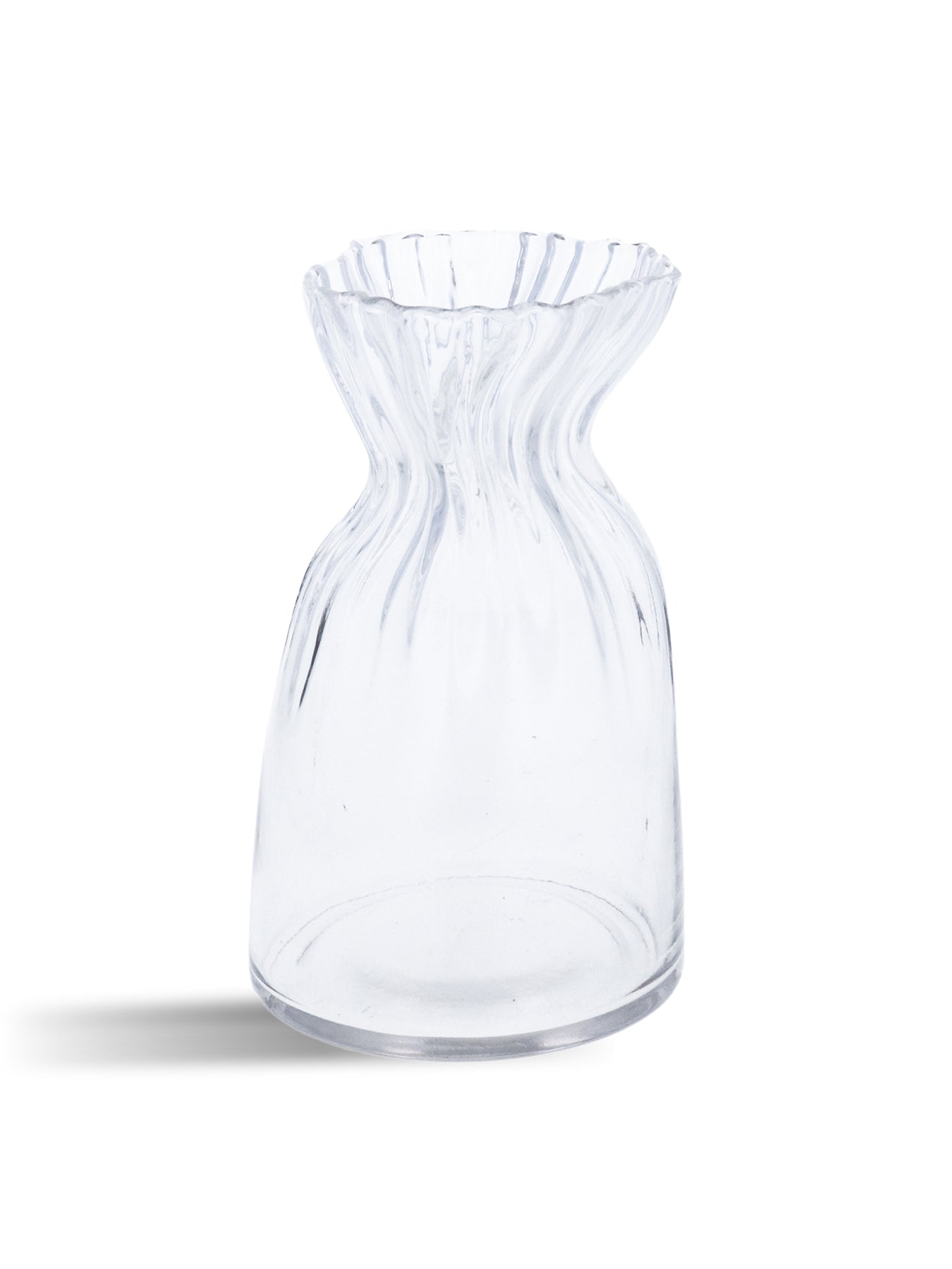 Glass Scrunch Vase Samll