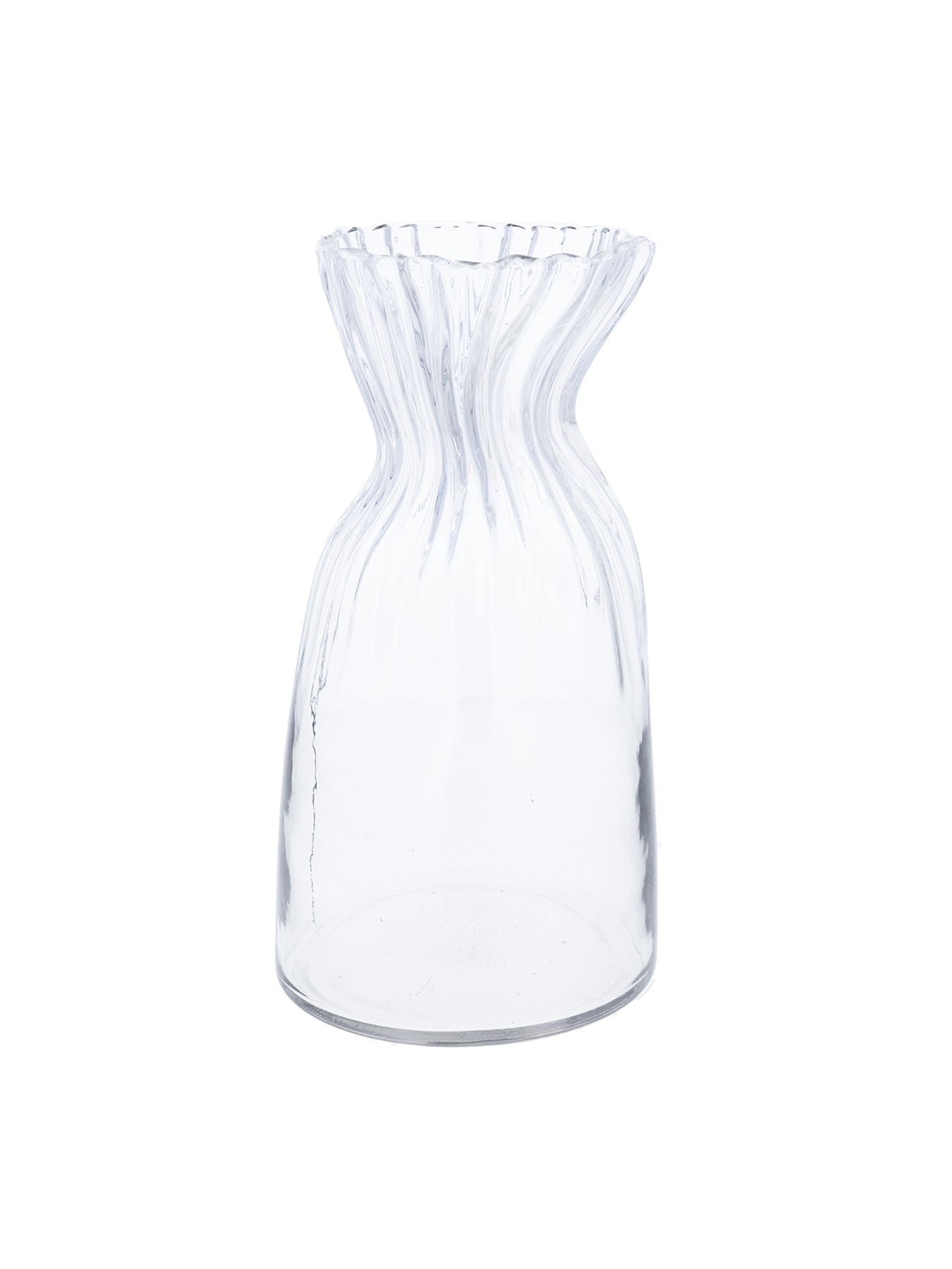 Glass Scrunch Vase Large