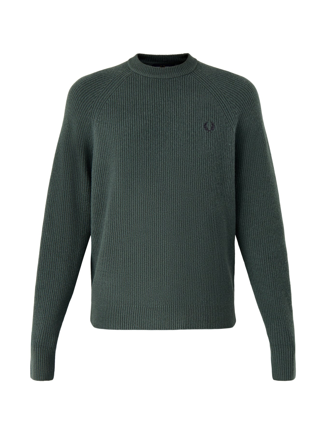 Lambswool Raglan Jumper Green
