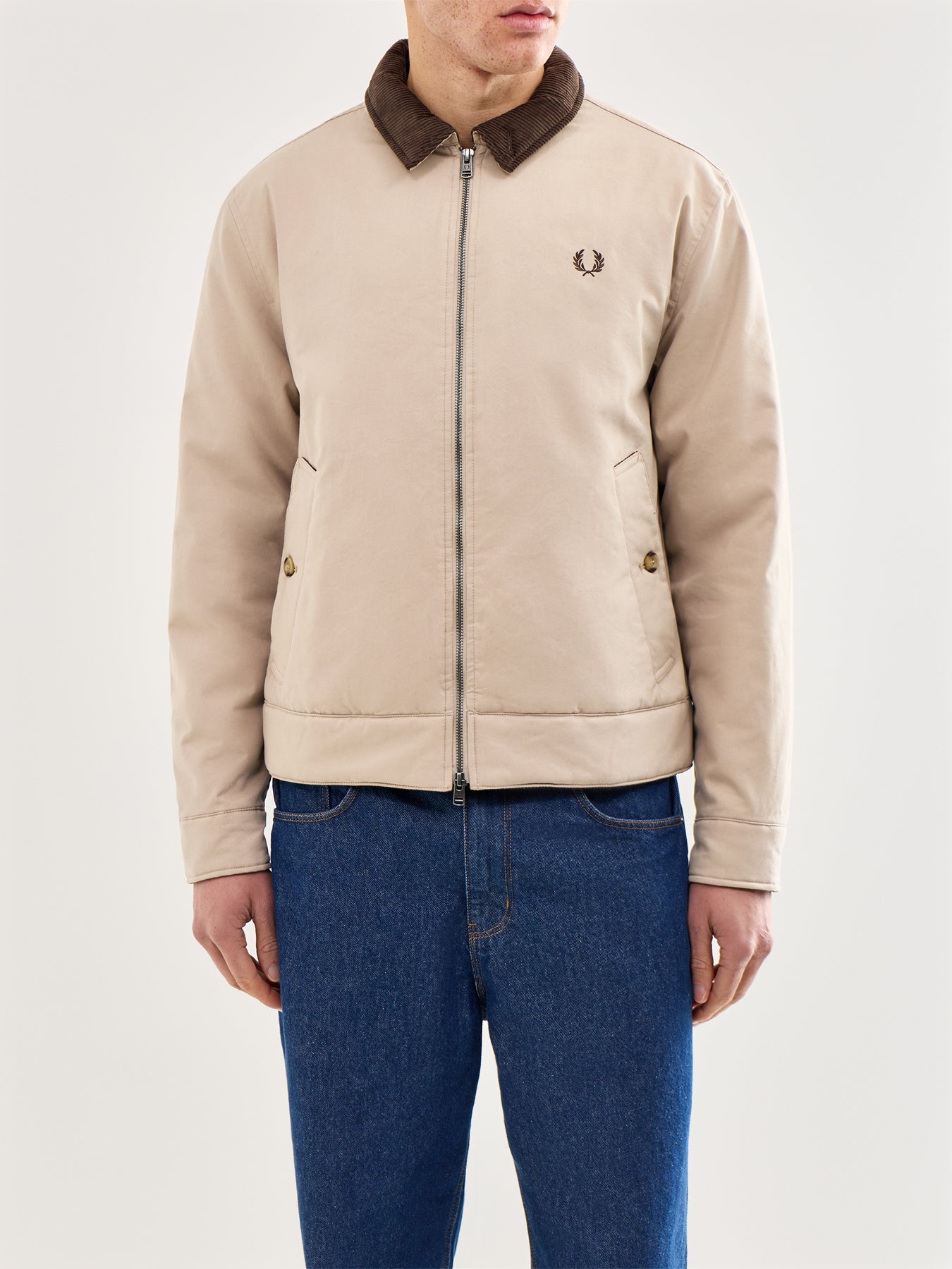Cotton Caban Jacket Beige