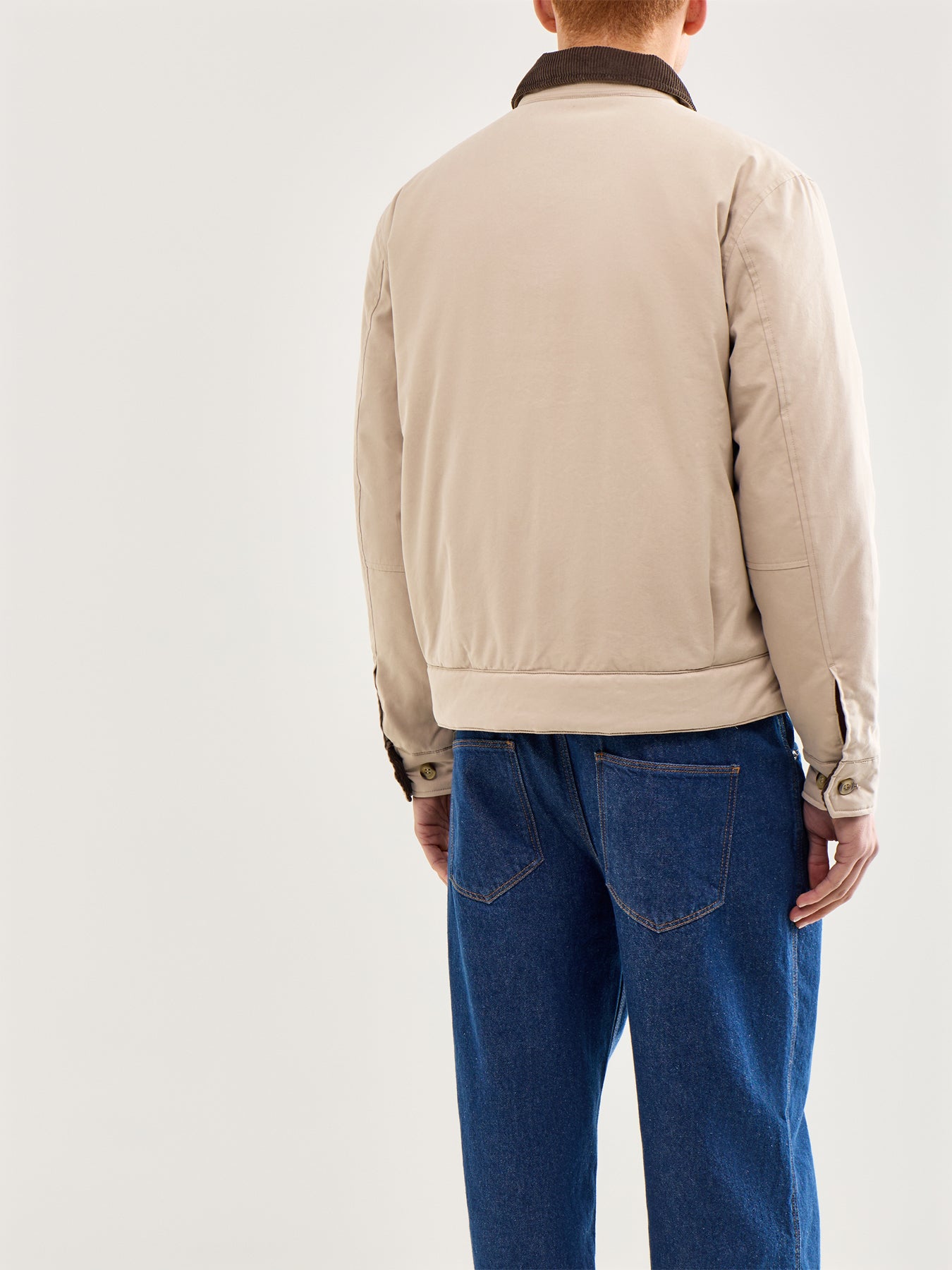 Cotton Caban Jacket Beige