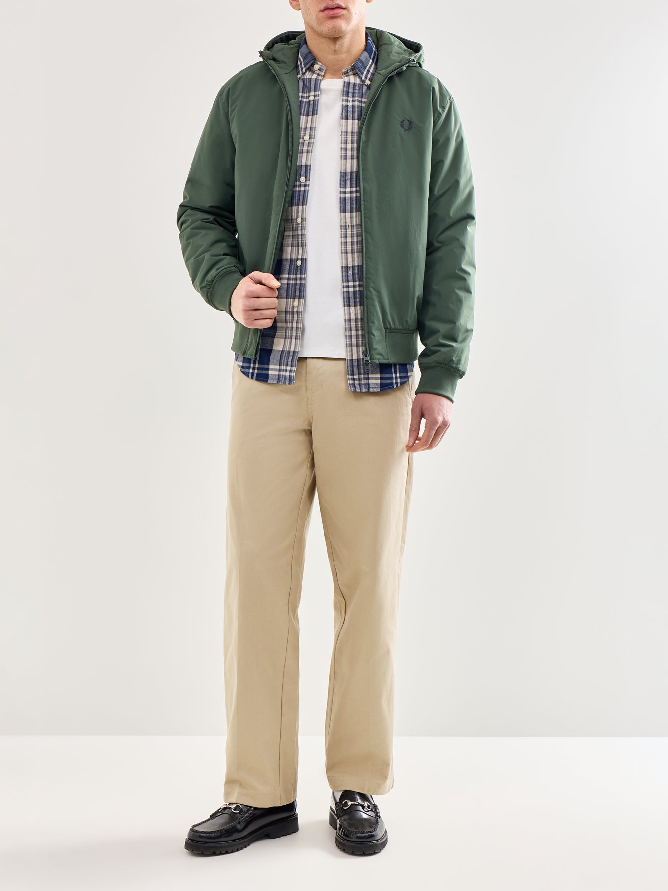 Hooded Brentham Jacket Olive