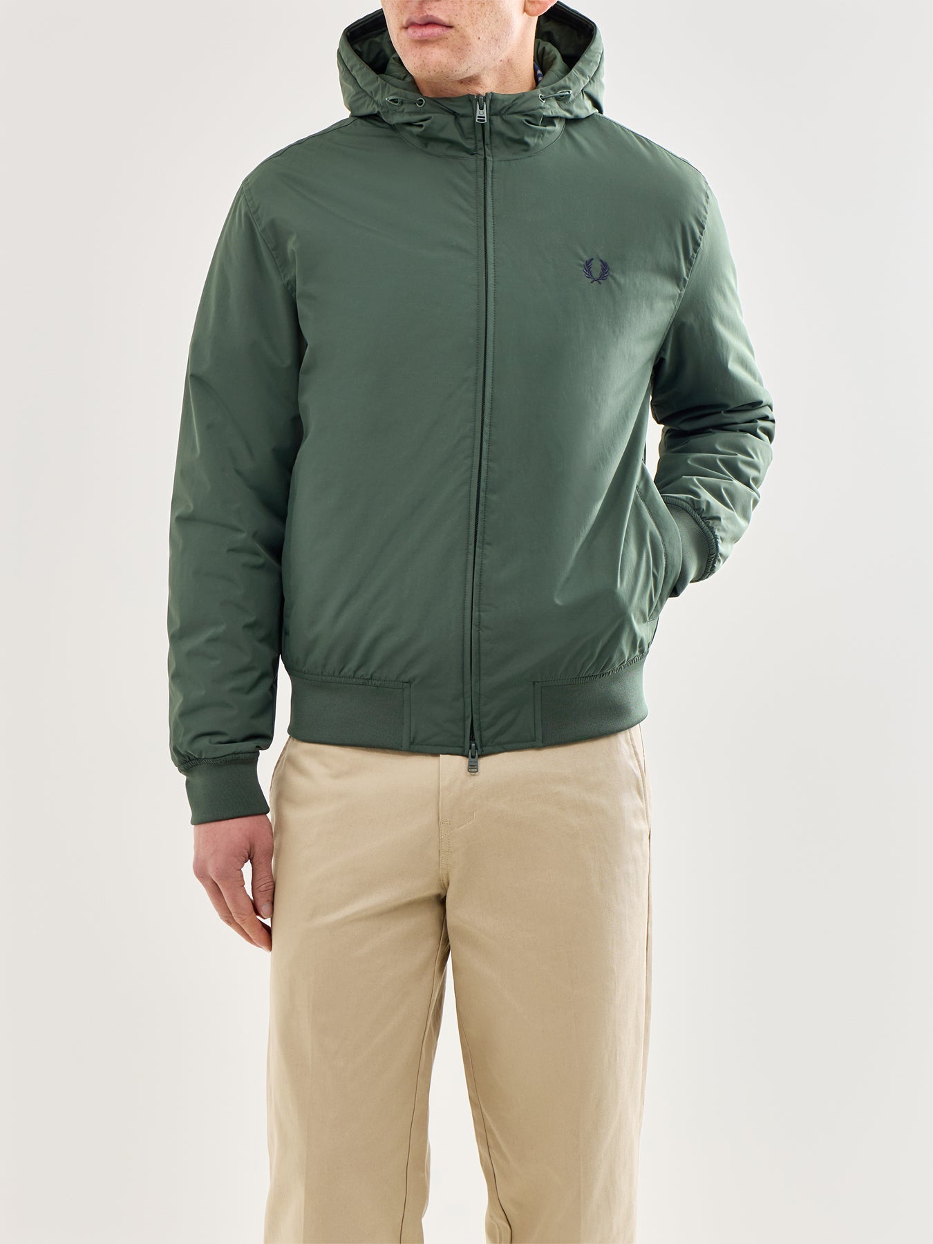 Hooded Brentham Jacket Olive