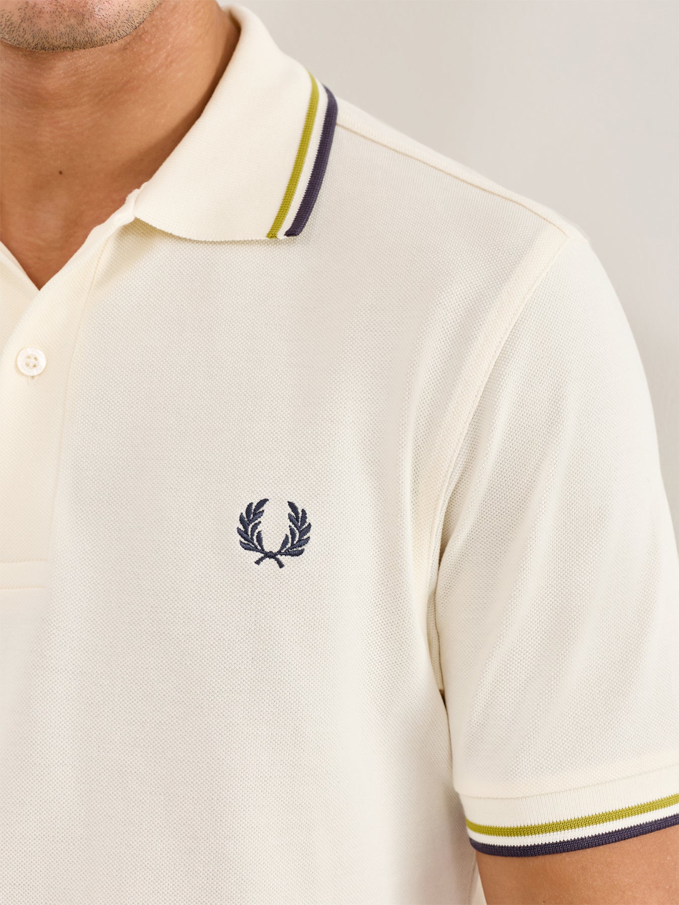 Twin Tipped Polo Shirt Navy/White