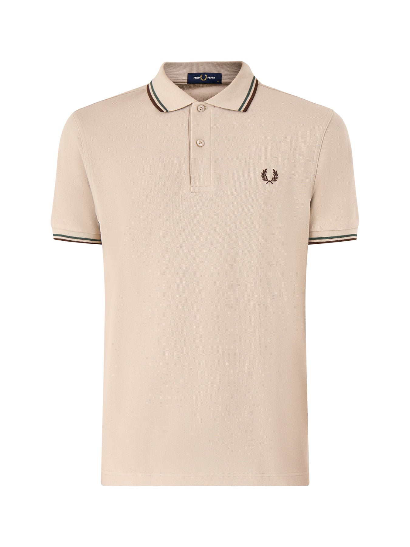 Twin Tipped Polo Shirt Beige