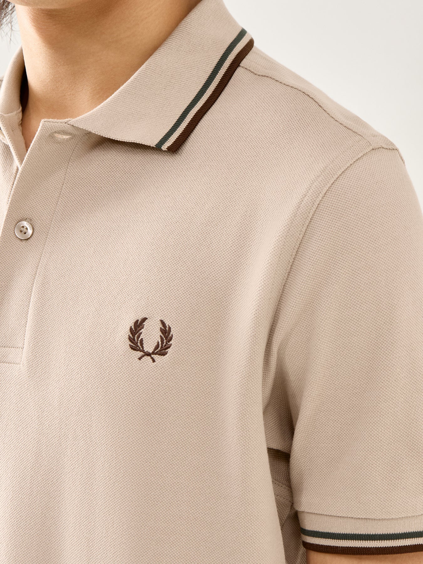 Twin Tipped Polo Shirt Green