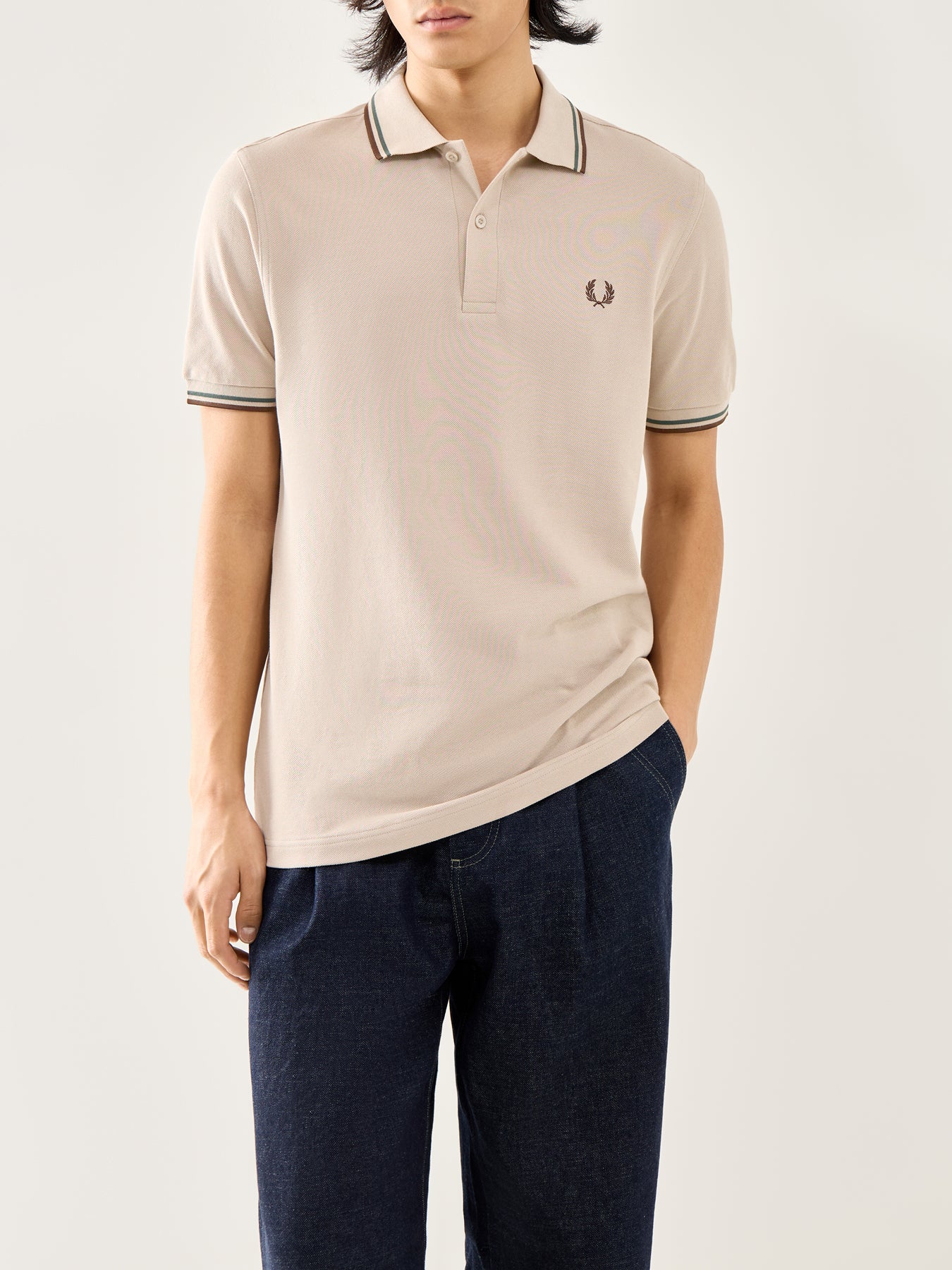Twin Tipped Polo Shirt Green