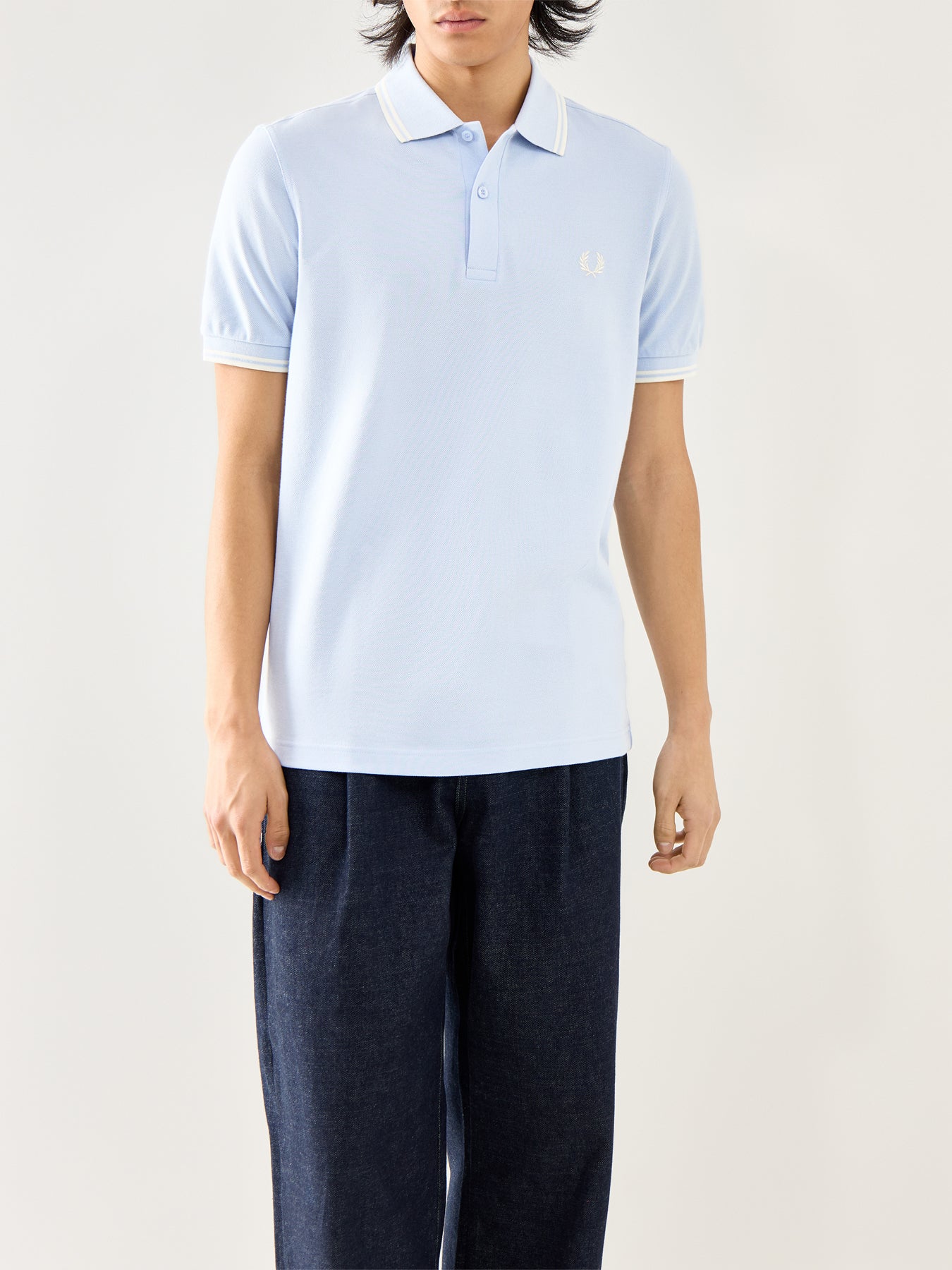 Twin Tipped Polo Shirt Ecru