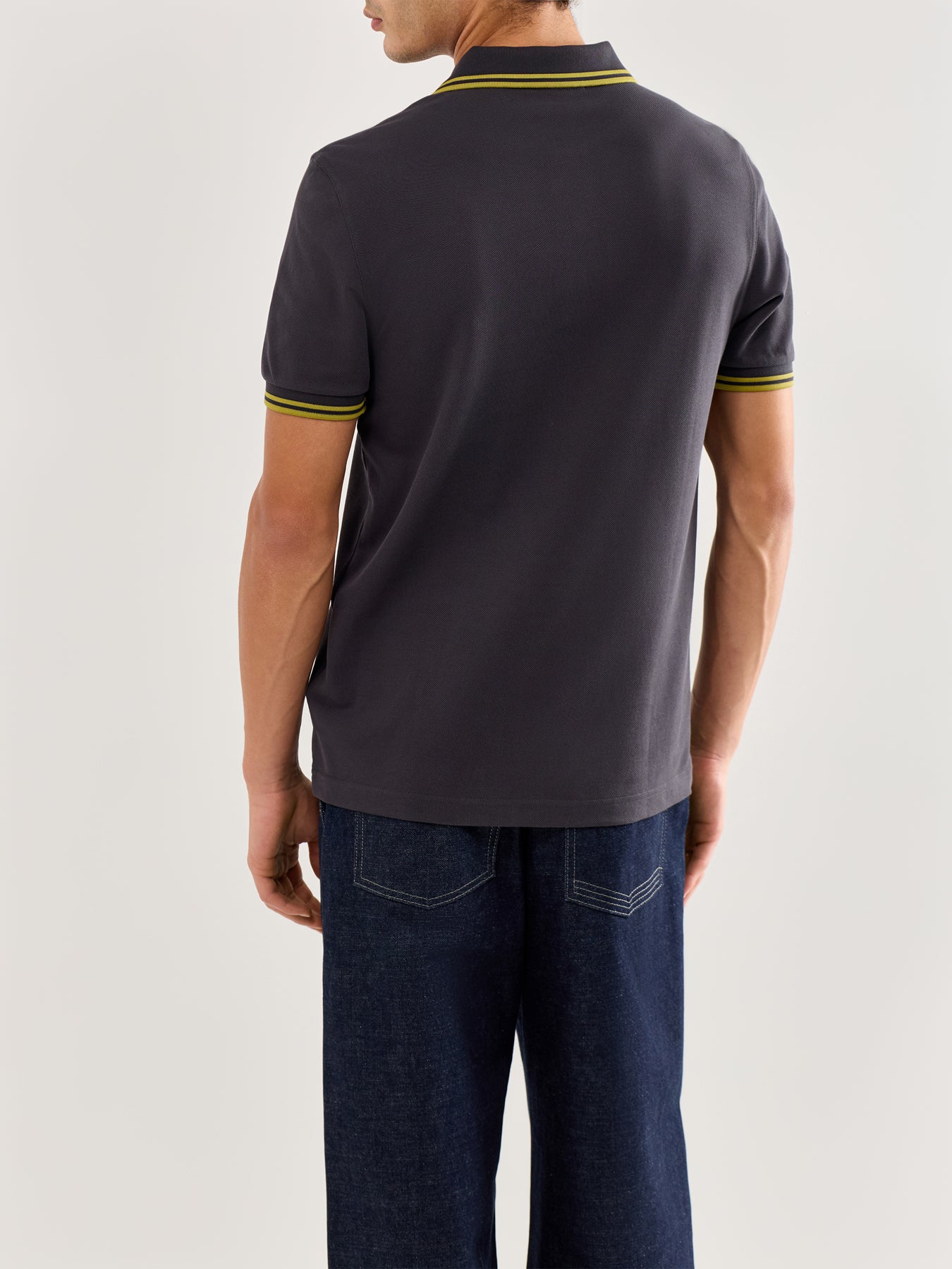 Twin Tipped Polo Shirt Black/Yellow