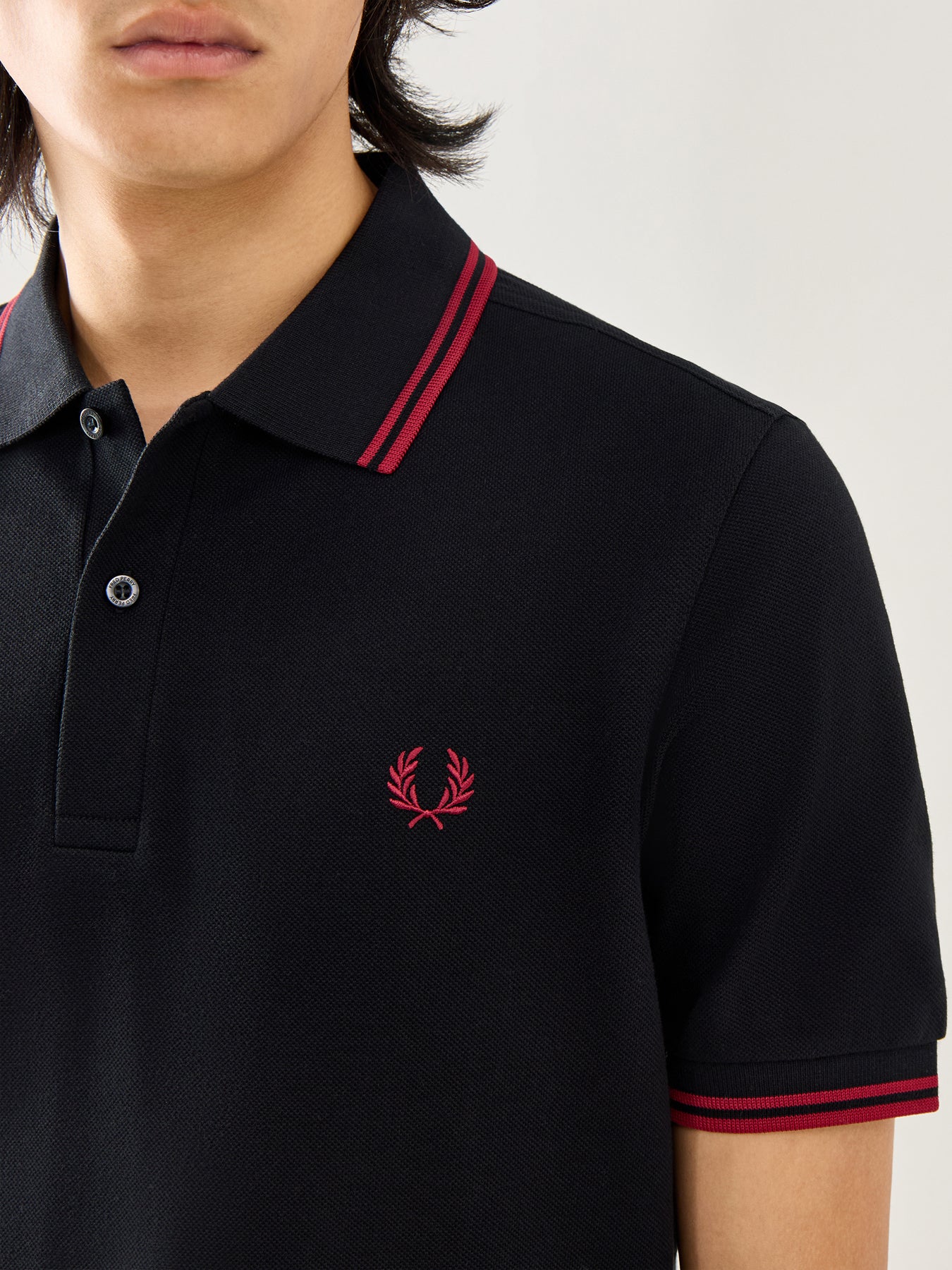 Twin Tipped Polo Shirt Black