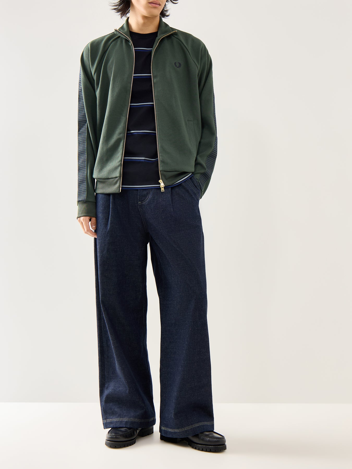 Dash Taped Track Jacket Green