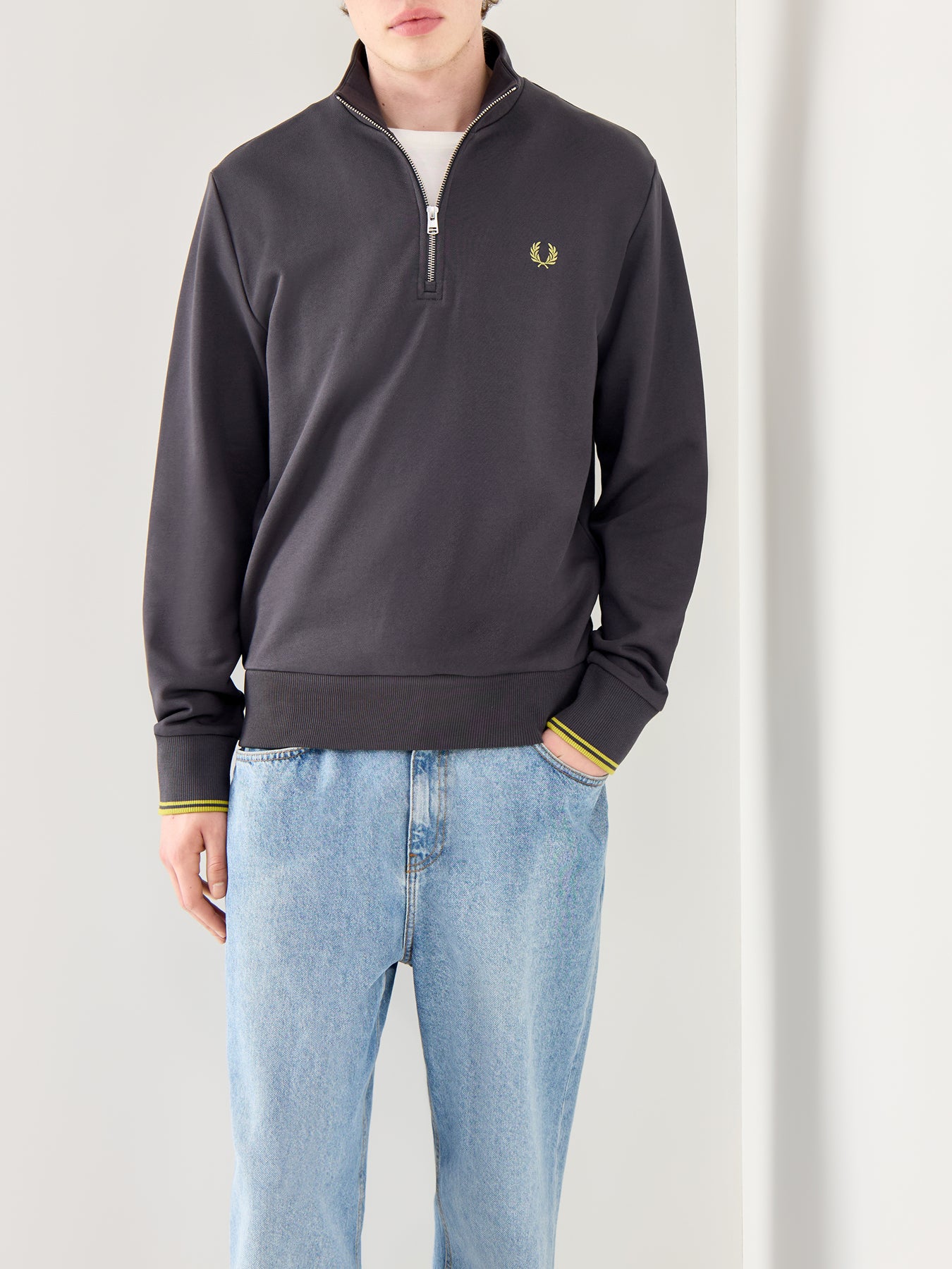 Half Zip Sweatshirt Black