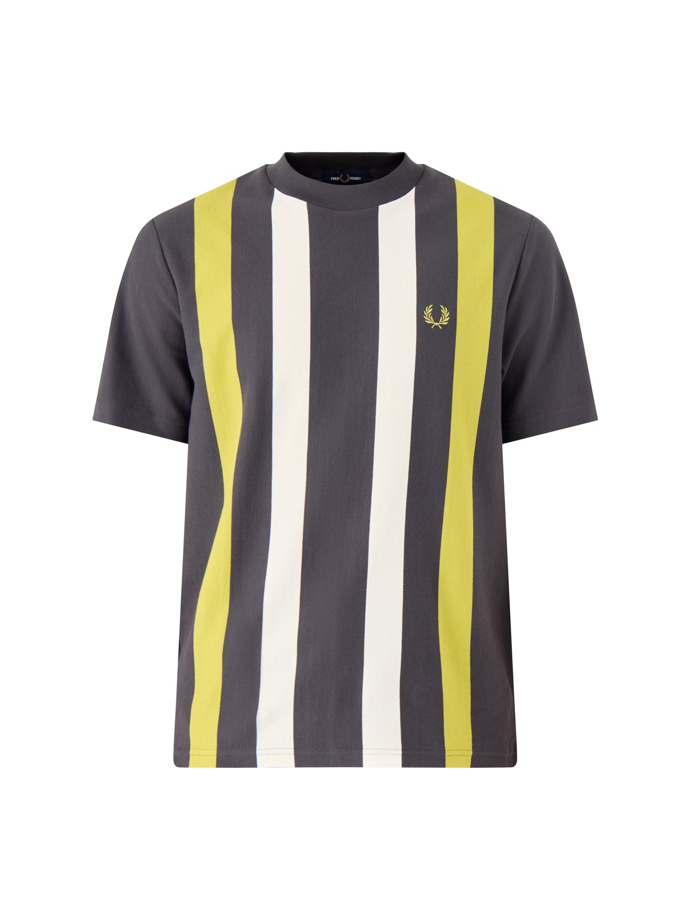 Vertical Stripe T-Shirt Grey