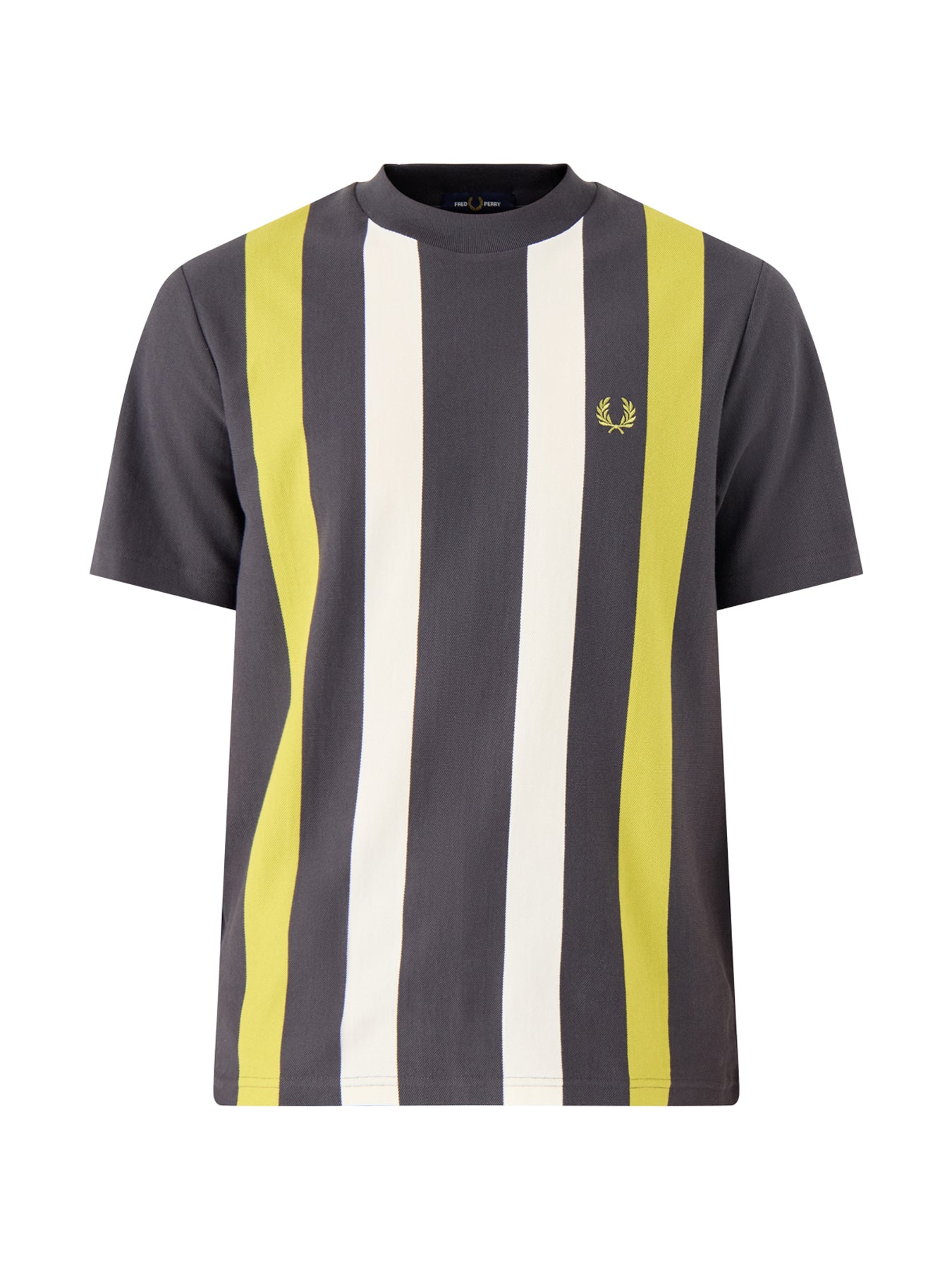 Vertical Stripe T-Shirt Grey