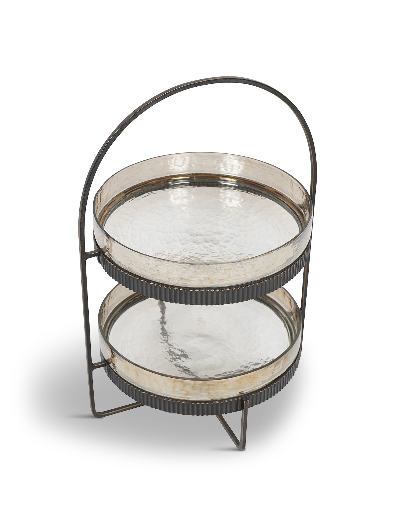 Beresford Glass Two Tier Cake Stand