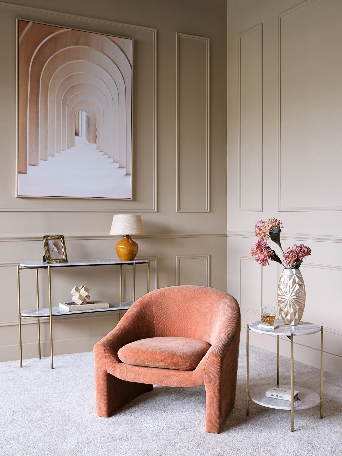 Rowley Chair Blush