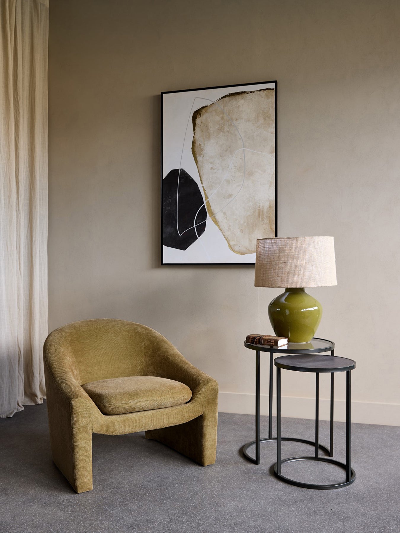 Rowley Upholstered Chair Olive