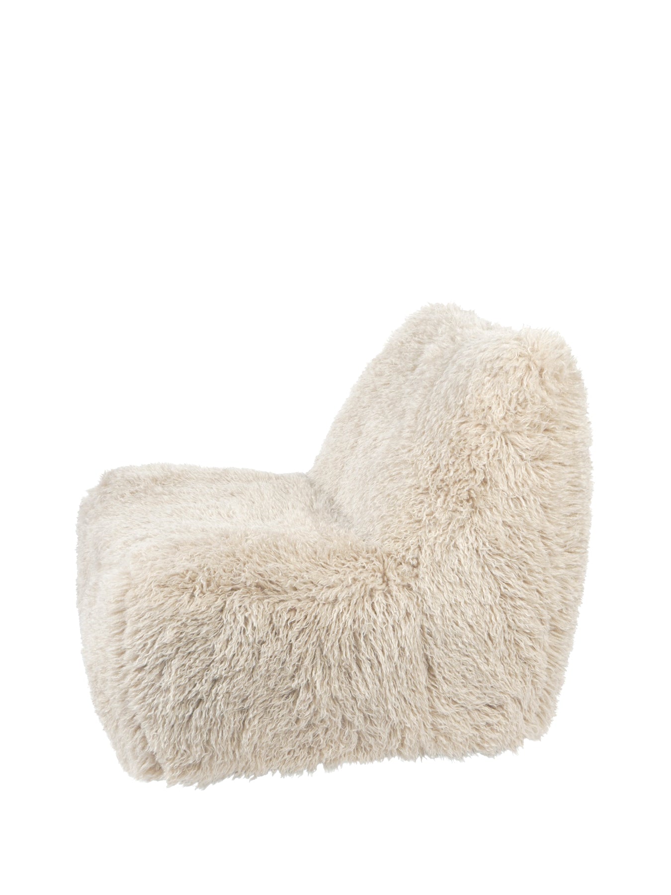 Wallace Faux Sheepskin Occasional Chair on Swivel Base