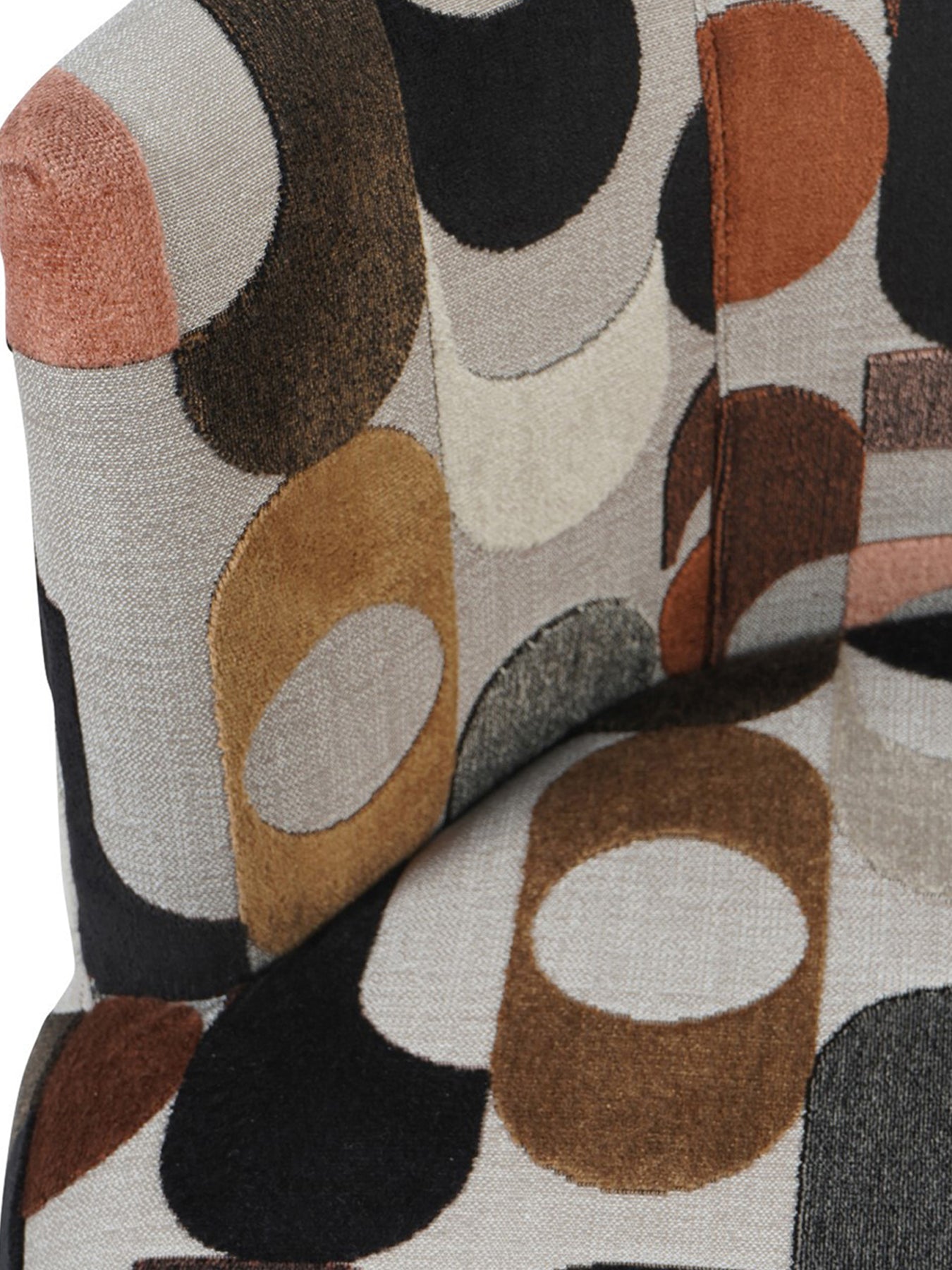 Portico Belgian Velvet Swivel Chair