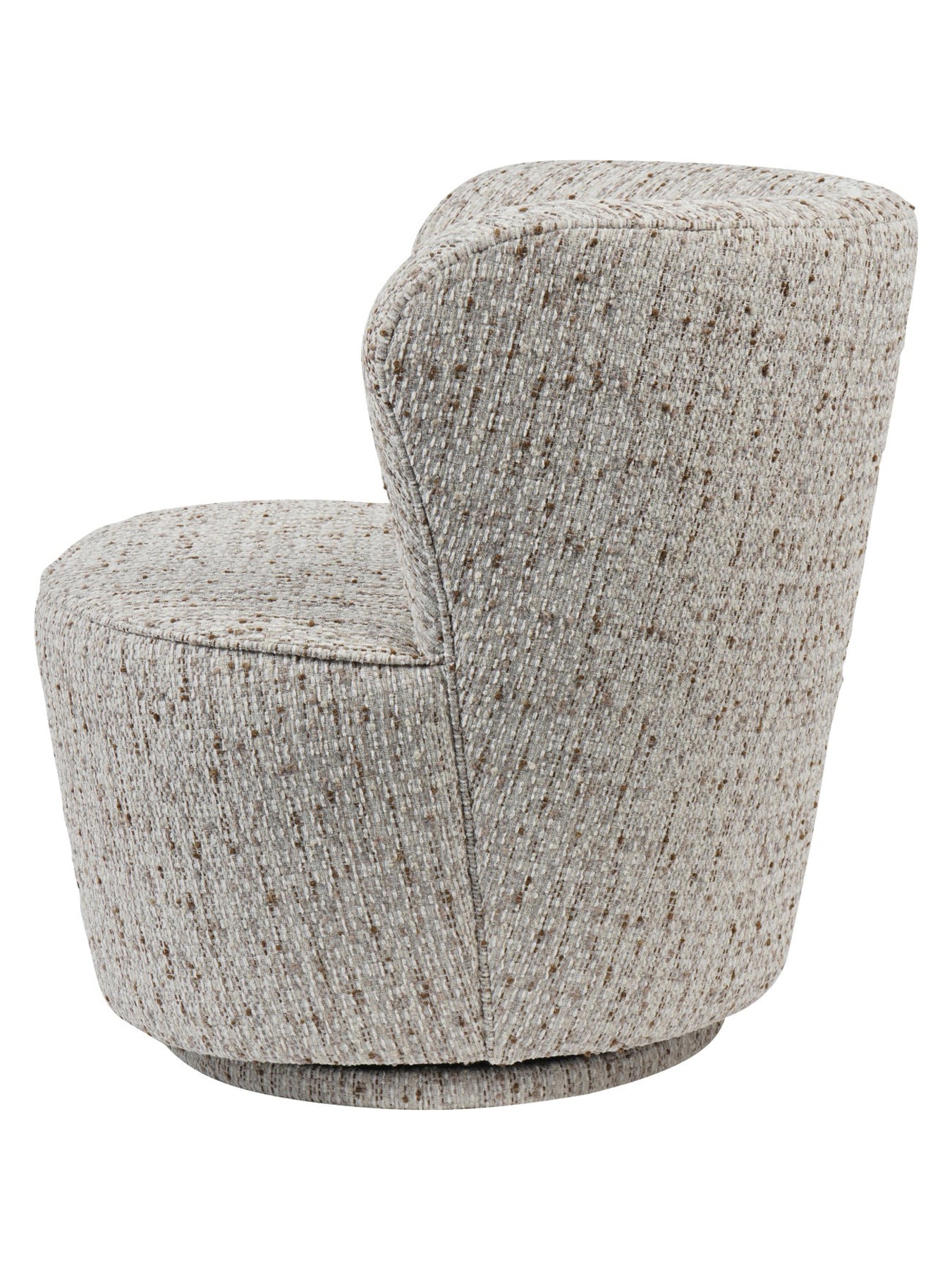 Roehampton Textured Slub Swivel Chair Natural