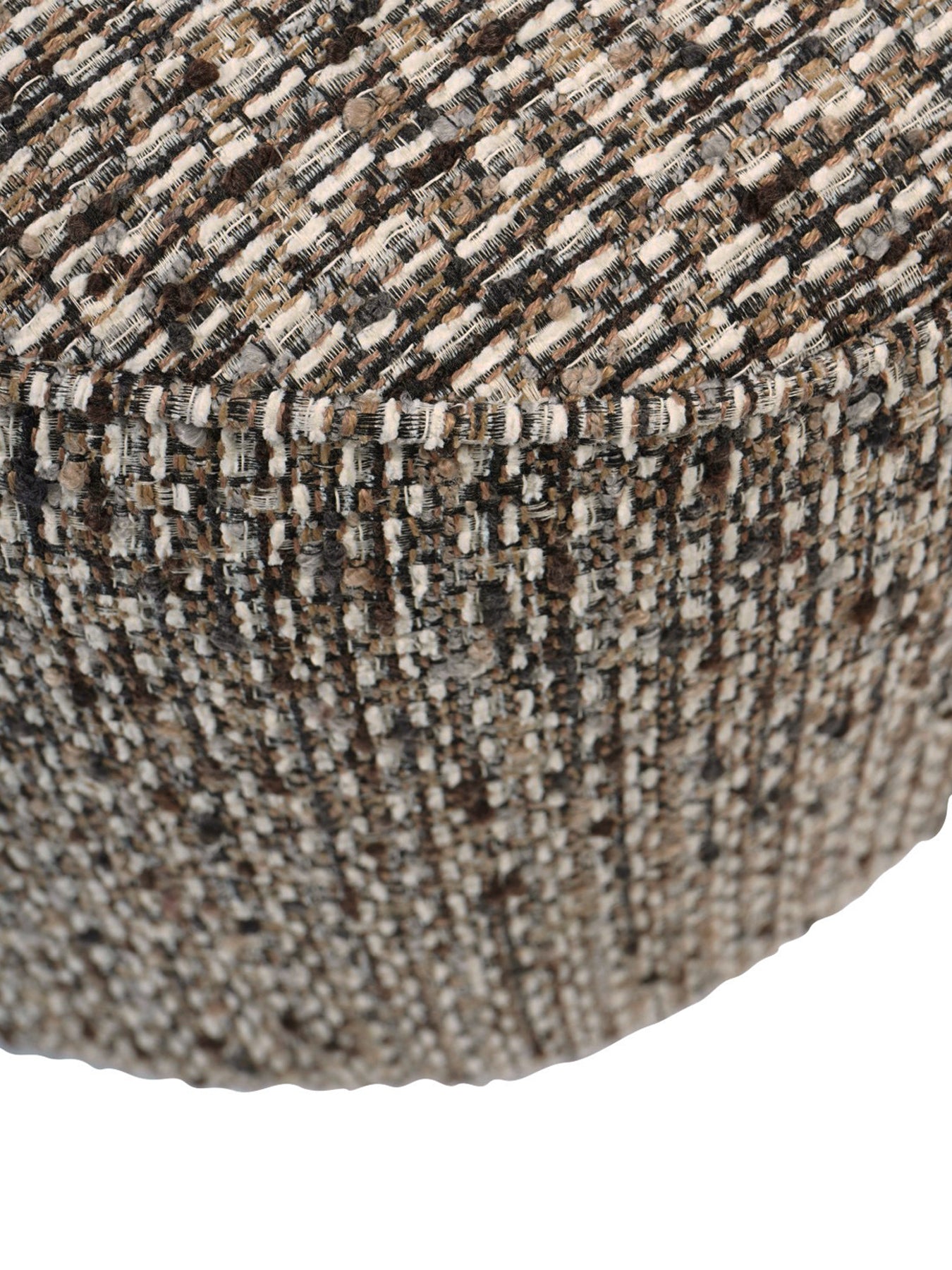 Roehampton Textured Slub Swivel Chair Mocha