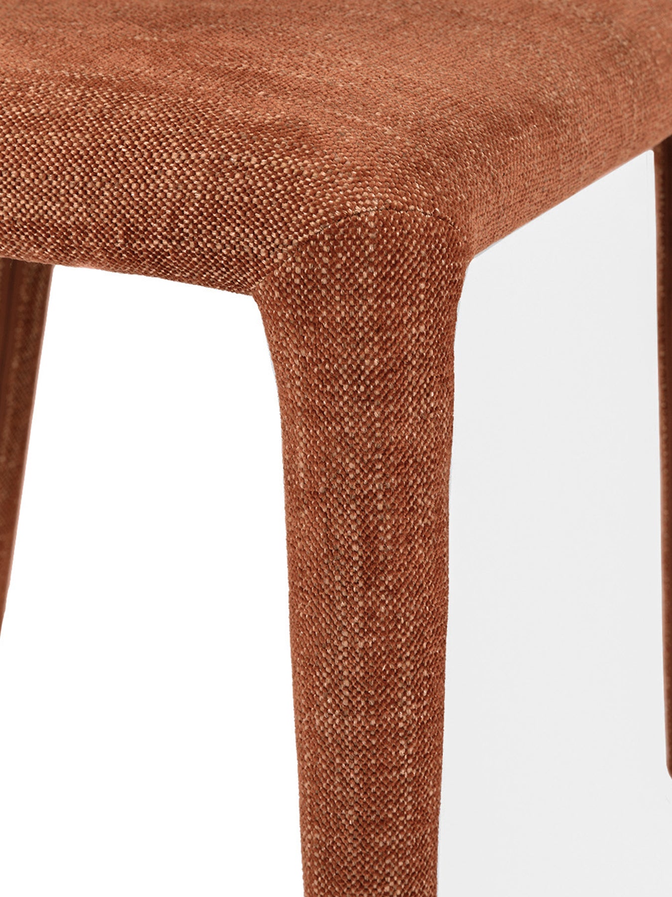 Pair of Milo Upholstered Dining Chairs in Brown
