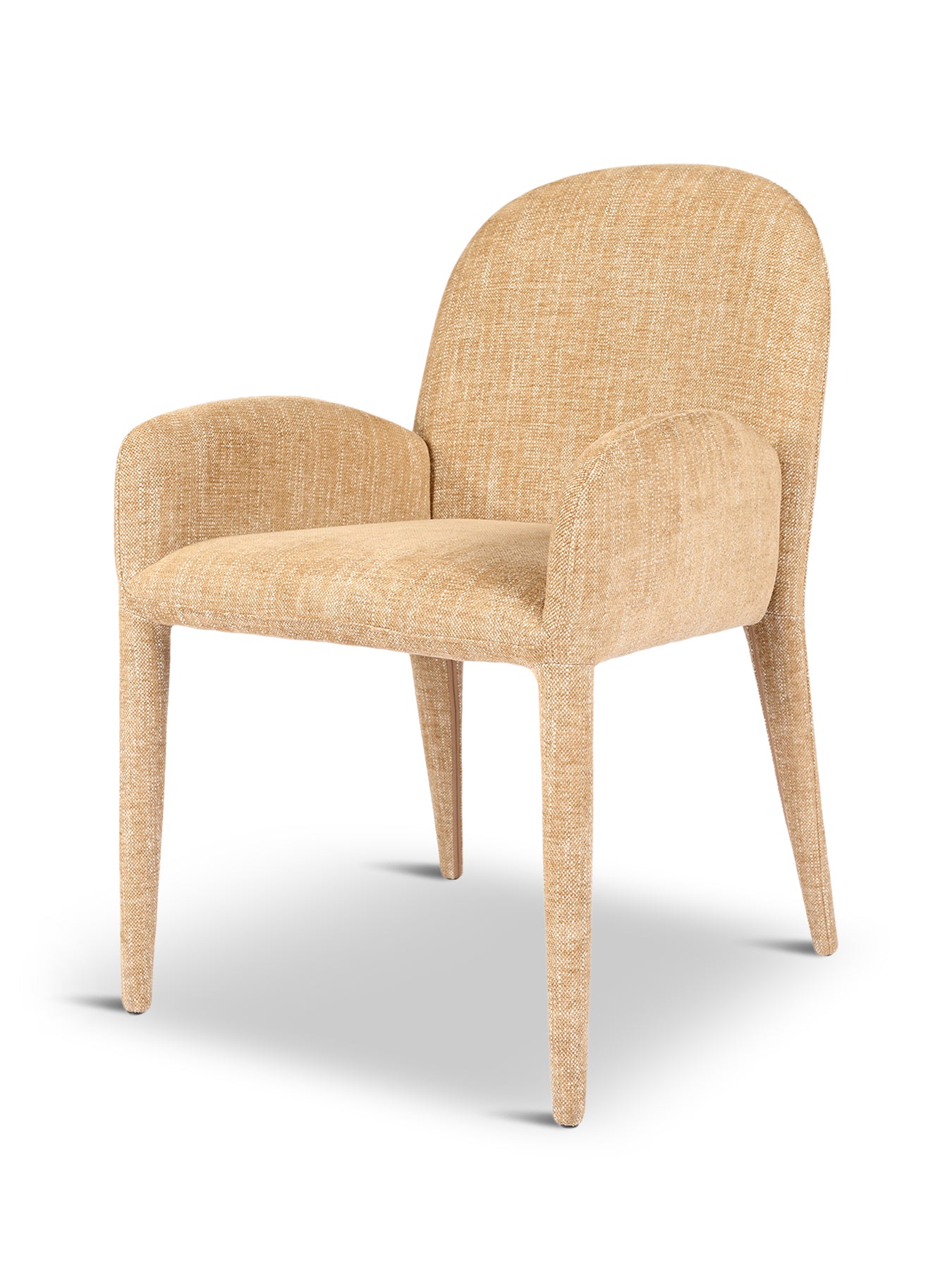 Eska Carver Upholstered Dining Chair Wheat