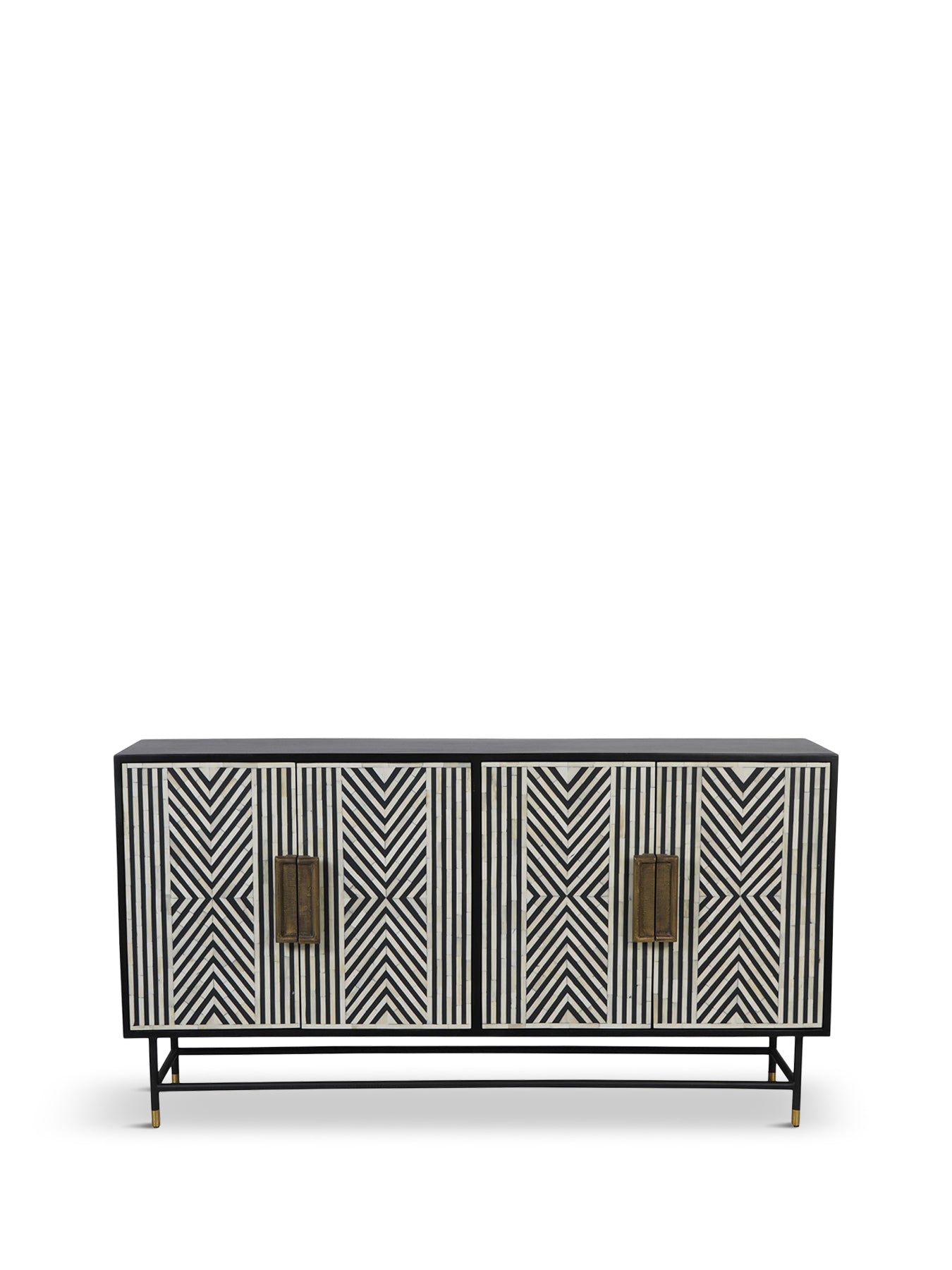 Delaney Bone Inlay Four Door Buffet Cabinet