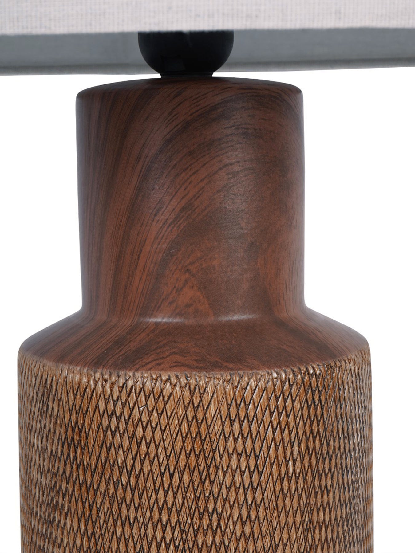 Hastings Textured Ceramic Table Lamp with Shade E27 60W