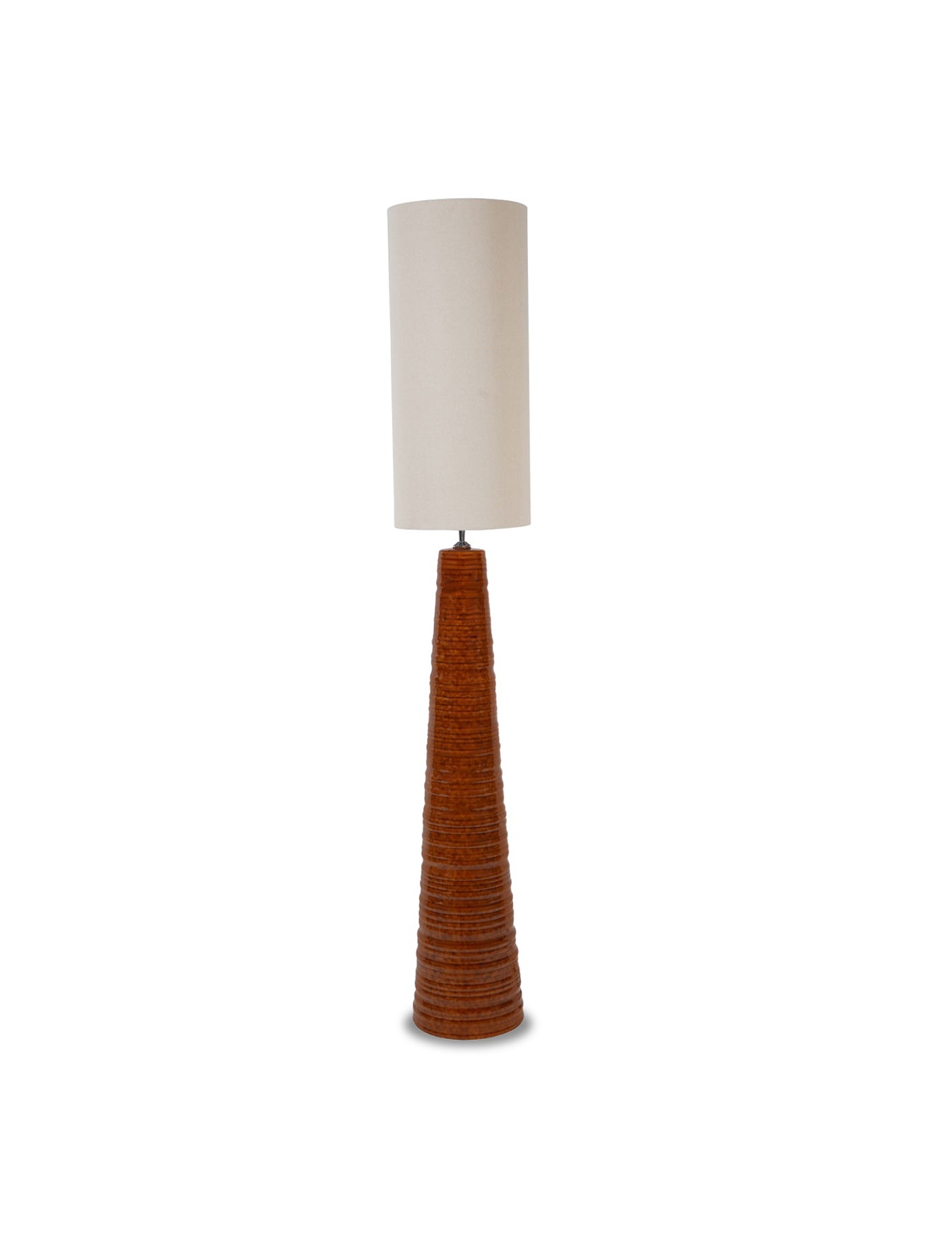 Tivoli Tall Ceramic Floor Lamp Terracotta